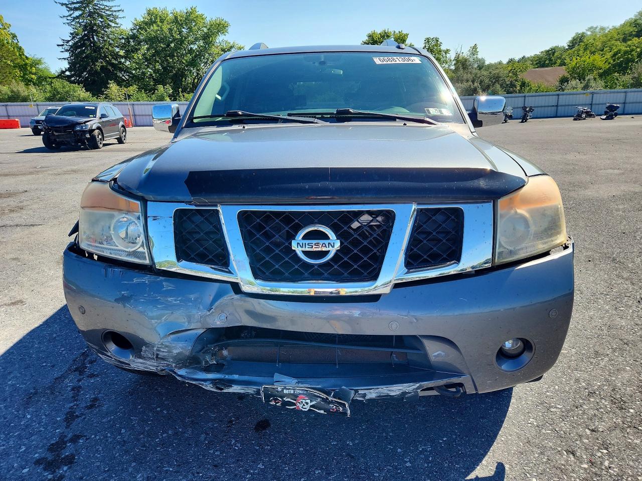 2014 Nissan Armada Platinum Gray vin: 5N1AA0NE9EN607638