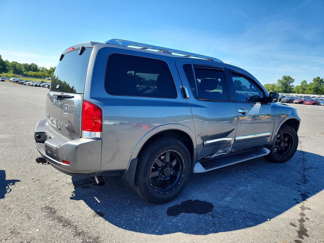 2014 Nissan Armada Platinum Gray vin: 5N1AA0NE9EN607638