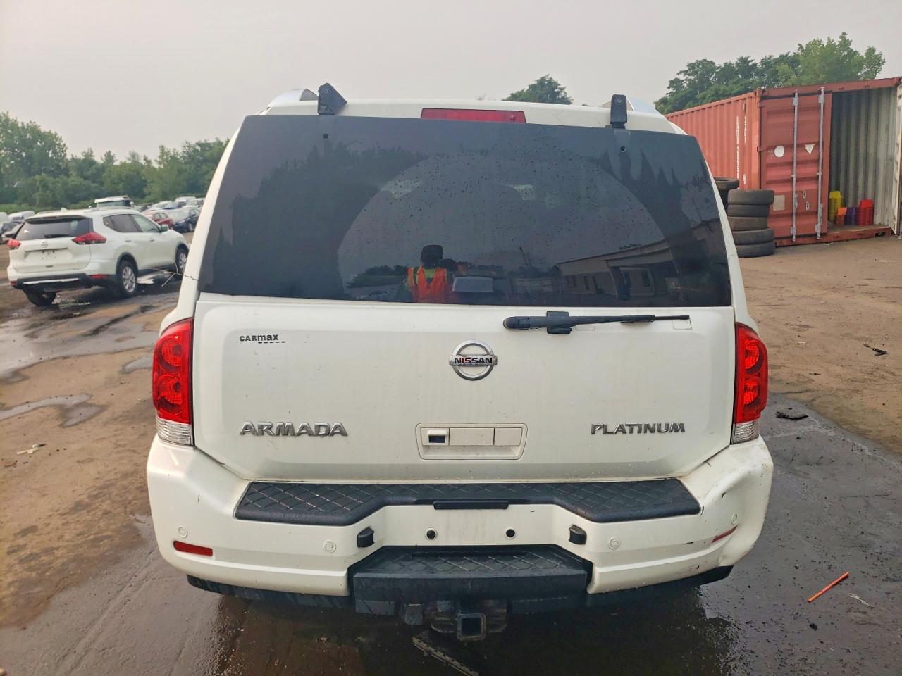 2014 Nissan Armada Platinum White vin: 5N1AA0NE9EN609664