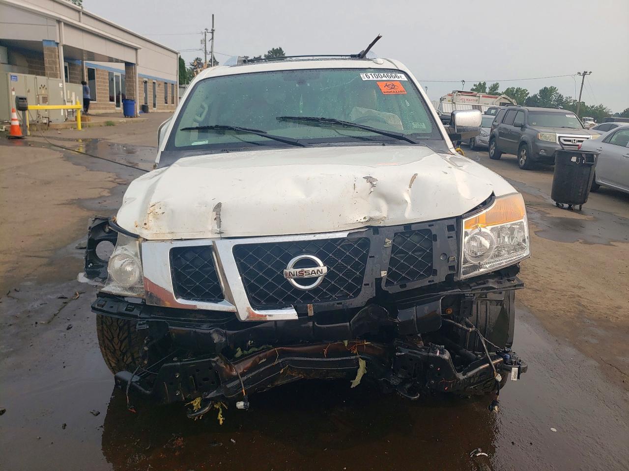 2014 Nissan Armada Platinum White vin: 5N1AA0NE9EN609664