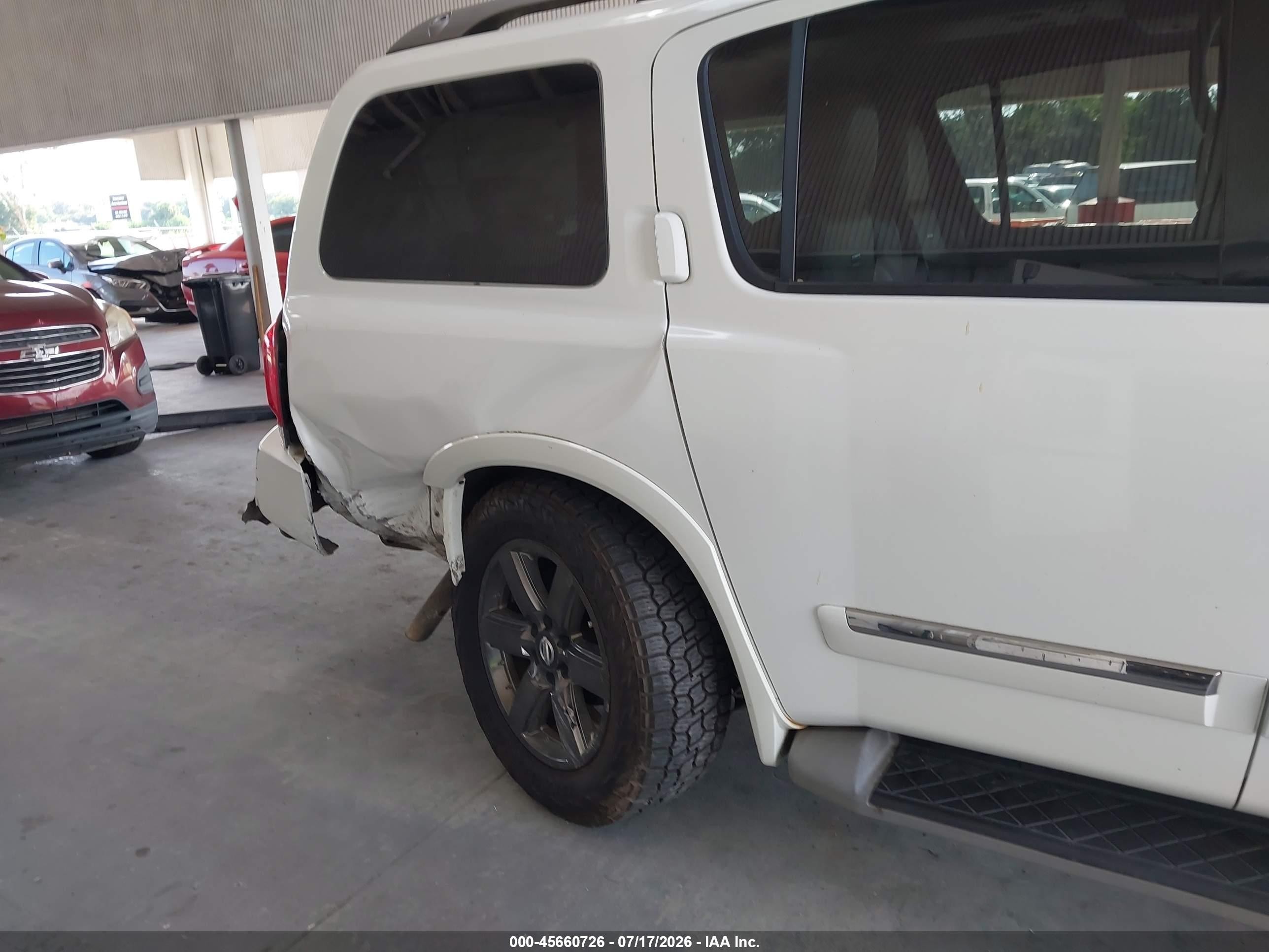 2014 Nissan Armada Platinum/sl/sv White vin: 5N1AA0NE9EN612502