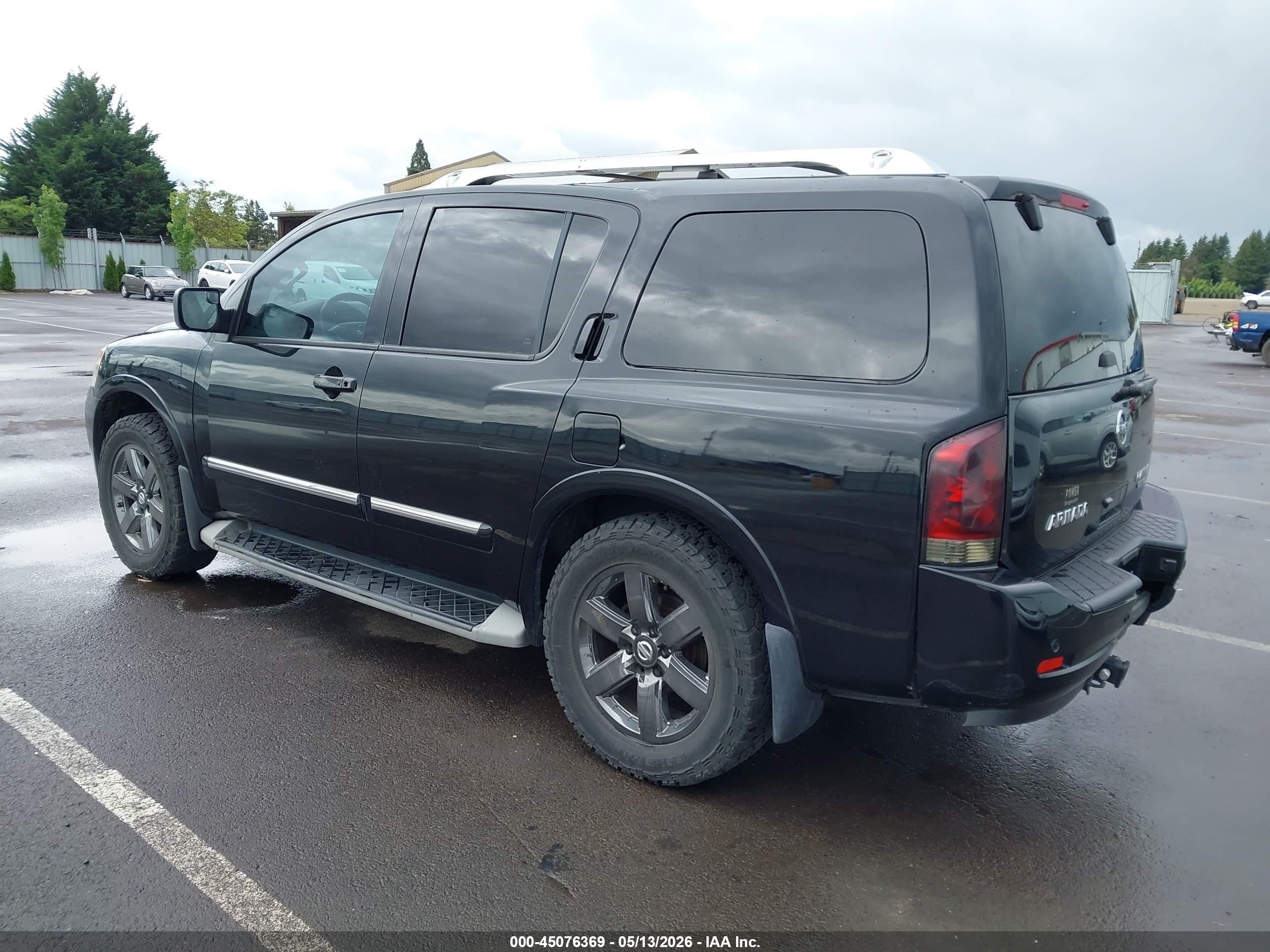 2013 Nissan Armada Platinum Черный vin: 5N1AA0NEXDN613138