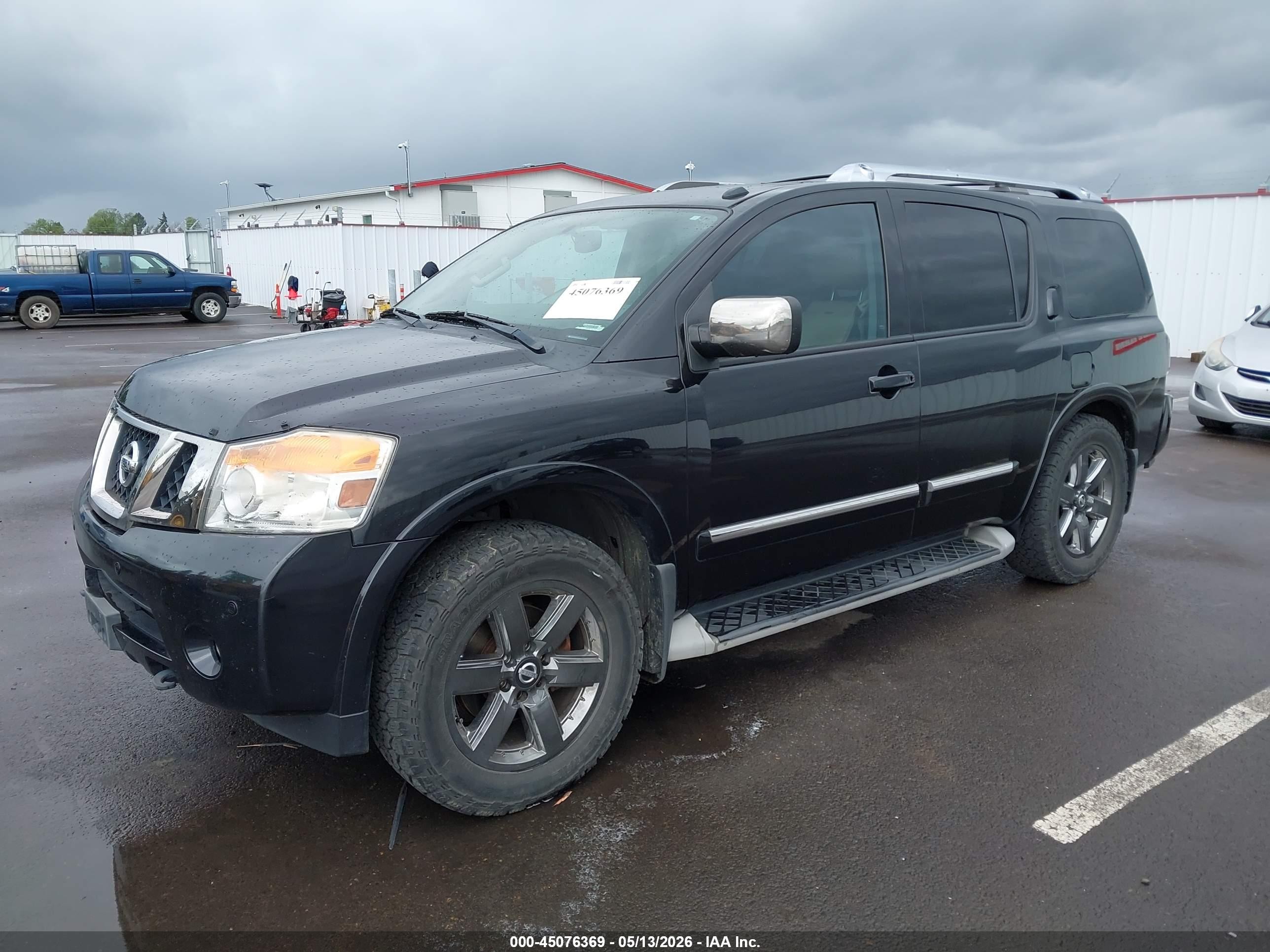 2013 Nissan Armada Platinum Черный vin: 5N1AA0NEXDN613138