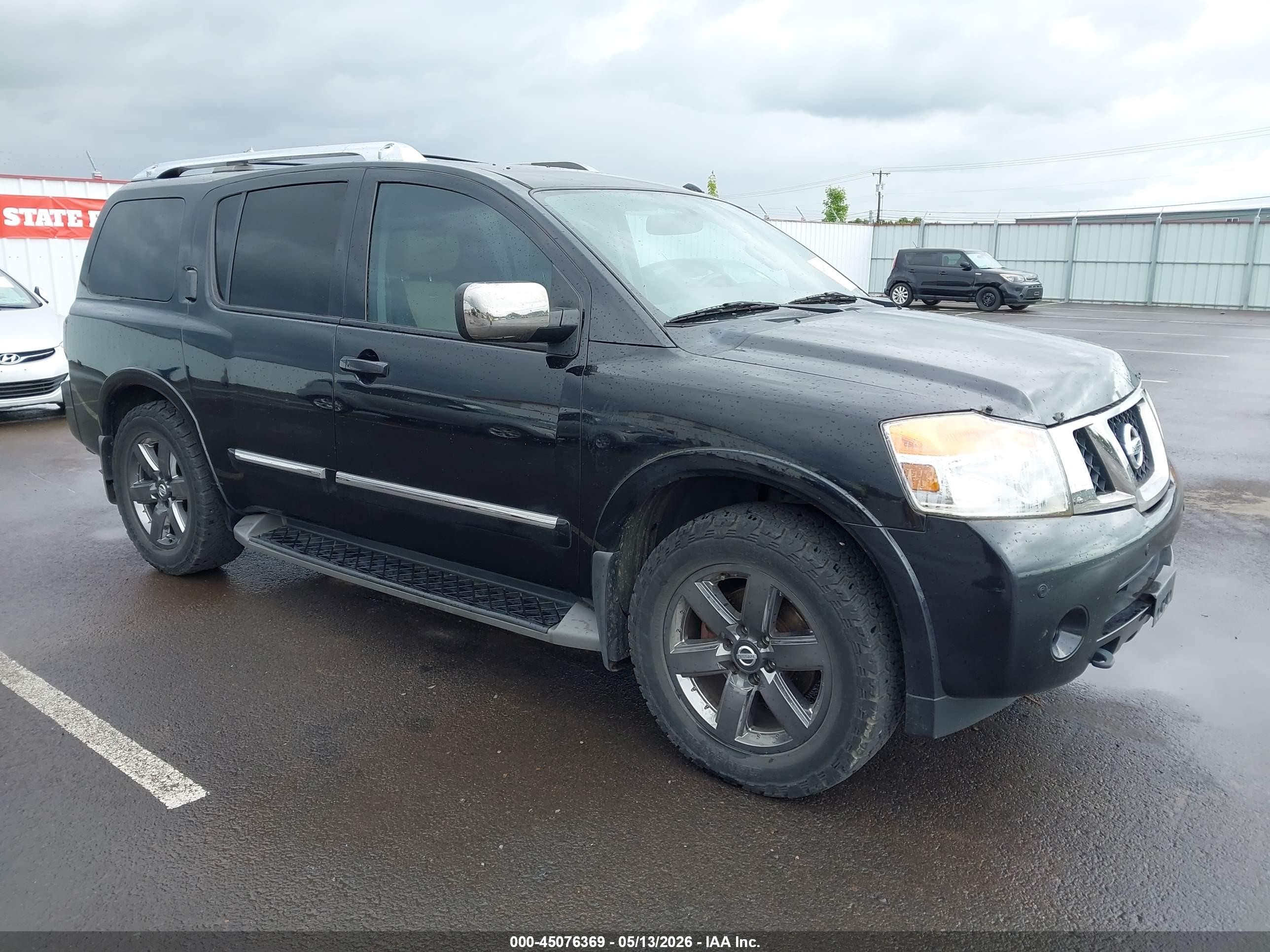 2013 Nissan Armada Platinum Черный vin: 5N1AA0NEXDN613138