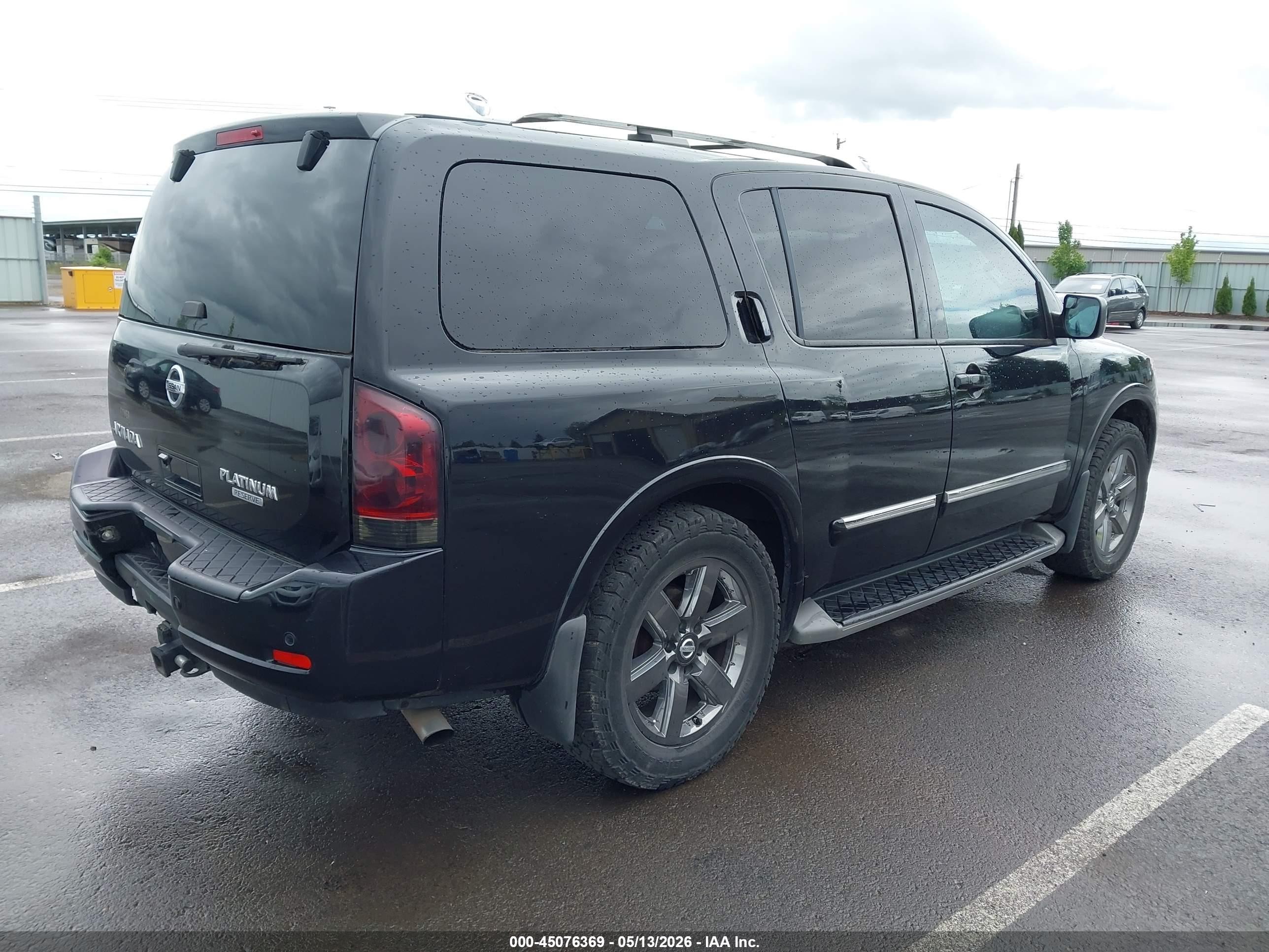 2013 Nissan Armada Platinum Черный vin: 5N1AA0NEXDN613138