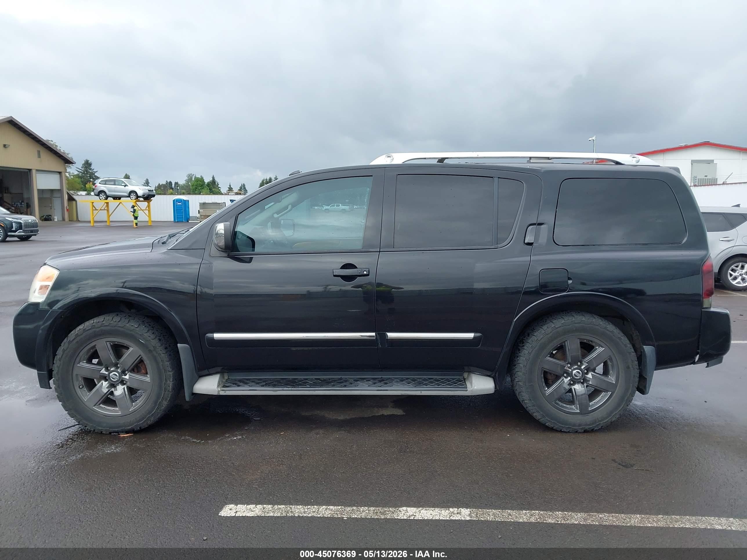 2013 Nissan Armada Platinum Черный vin: 5N1AA0NEXDN613138