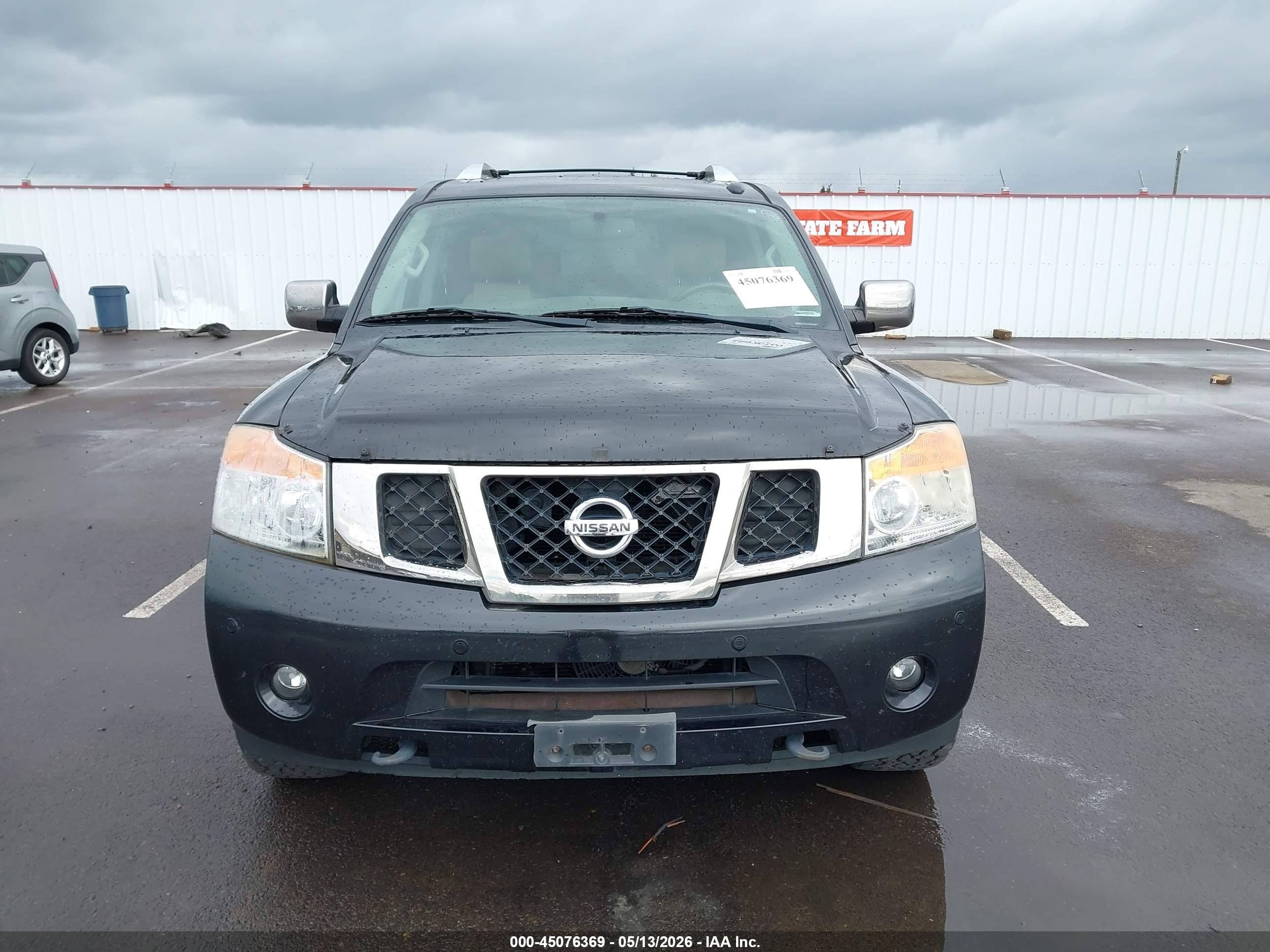 2013 Nissan Armada Platinum Черный vin: 5N1AA0NEXDN613138