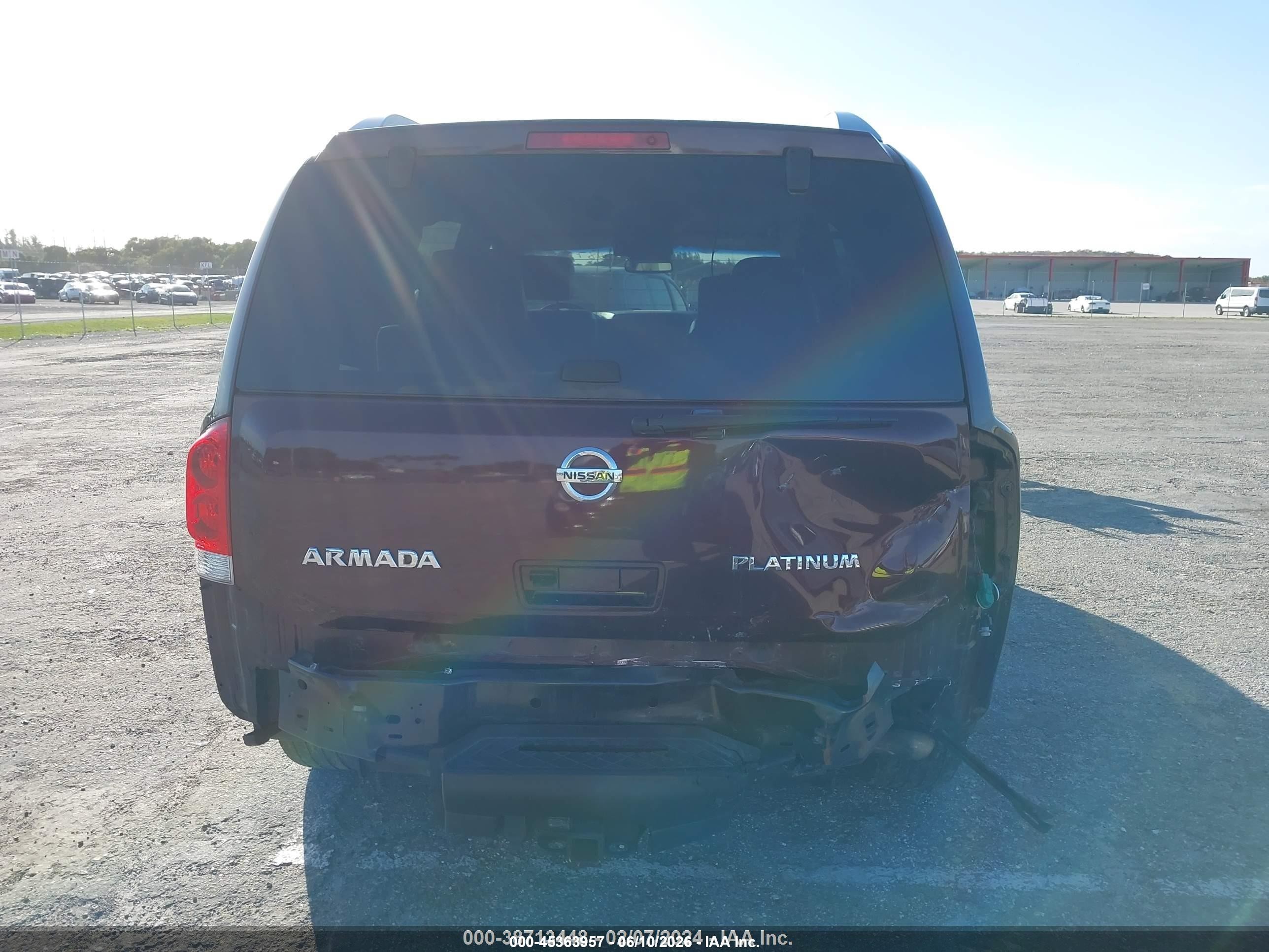 2015 Nissan Armada Platinum/sl/sv Red vin: 5N1AA0NEXFN620657