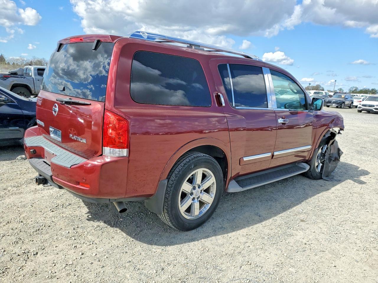 2011 Nissan Armada Platinum Red vin: 5N1AA0NF2BN617402