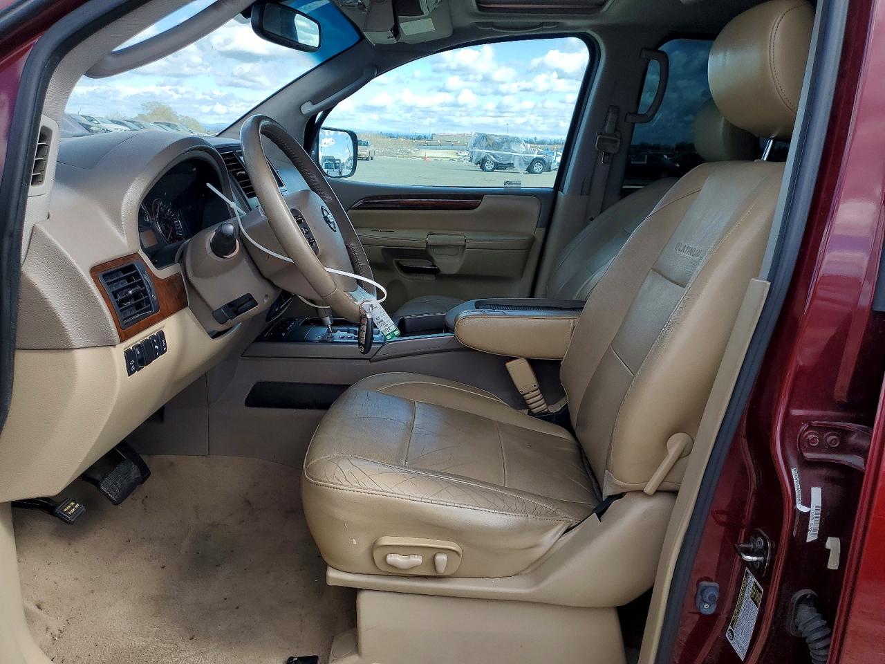 2011 Nissan Armada Platinum Red vin: 5N1AA0NF2BN617402