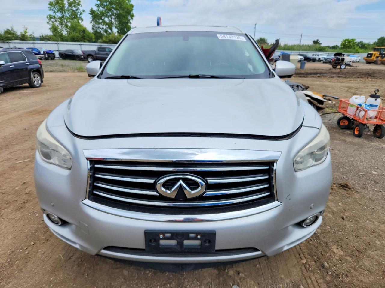 2013 Infiniti Jx35 Silver vin: 5N1AL0MM0DC305524