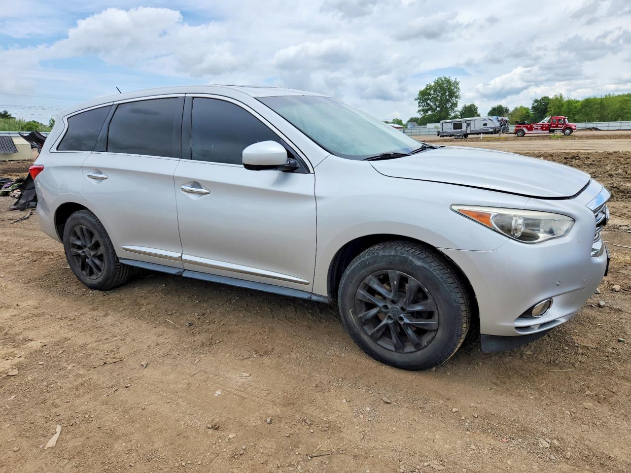 2013 Infiniti Jx35 Silver vin: 5N1AL0MM0DC305524