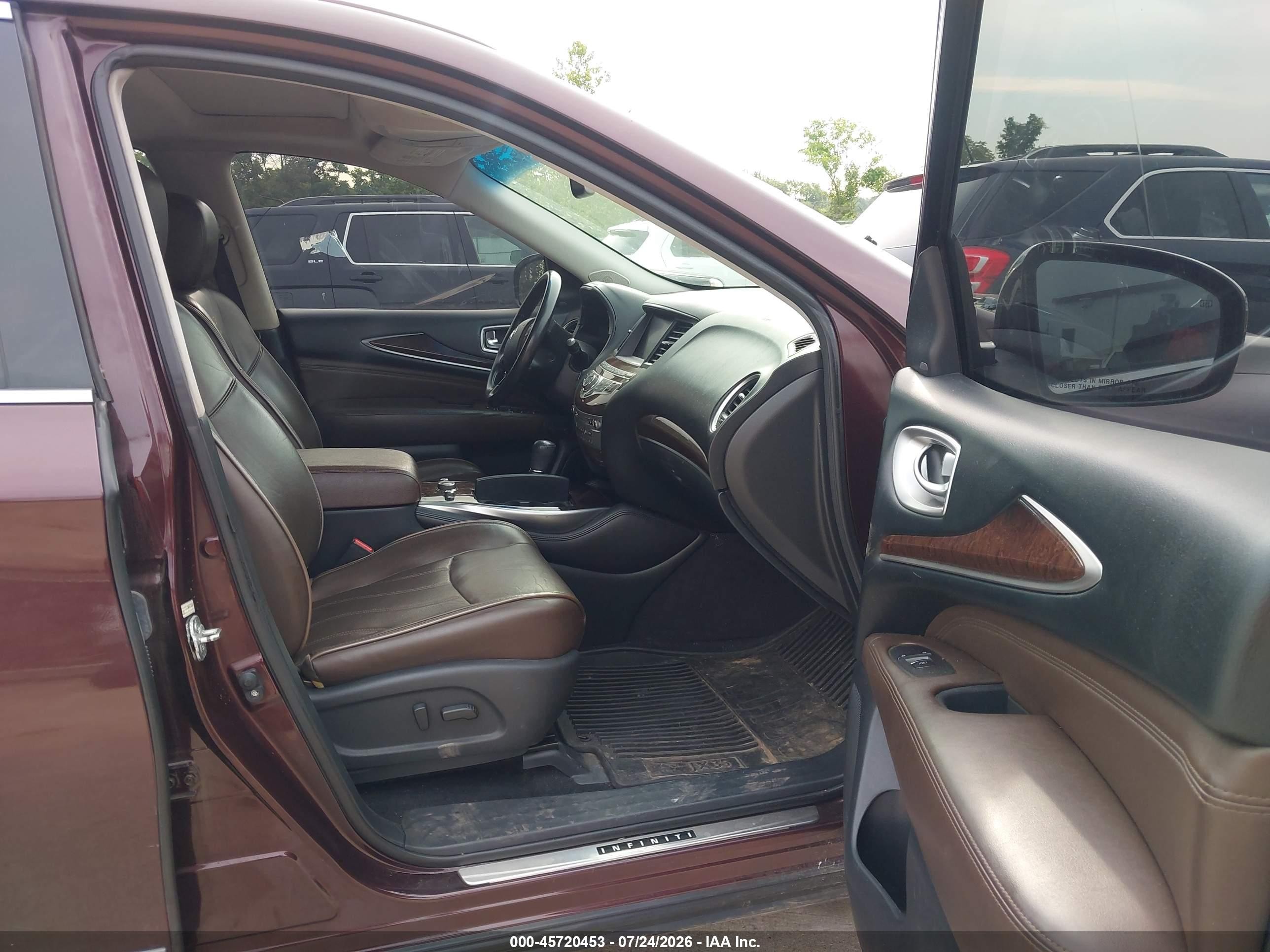 2013 Infiniti Jx35   Burgundy vin: 5N1AL0MM0DC307497