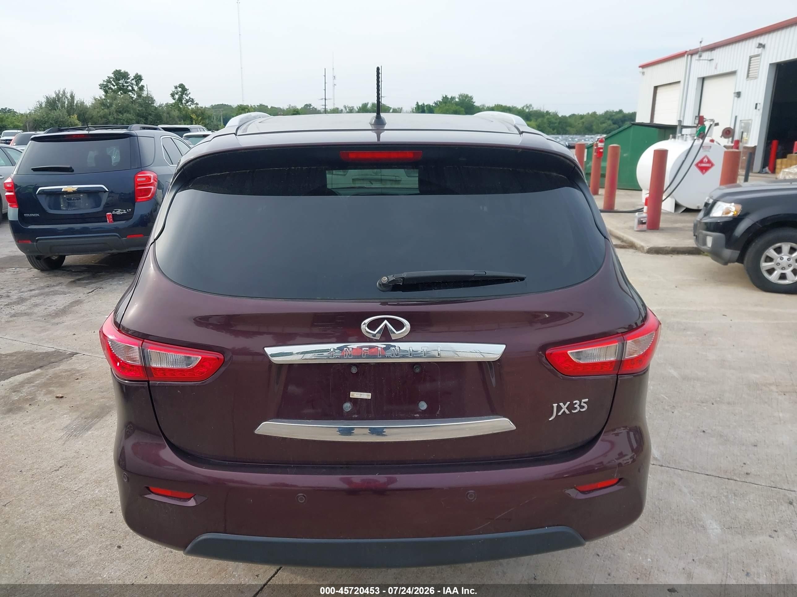 2013 Infiniti Jx35   Burgundy vin: 5N1AL0MM0DC307497