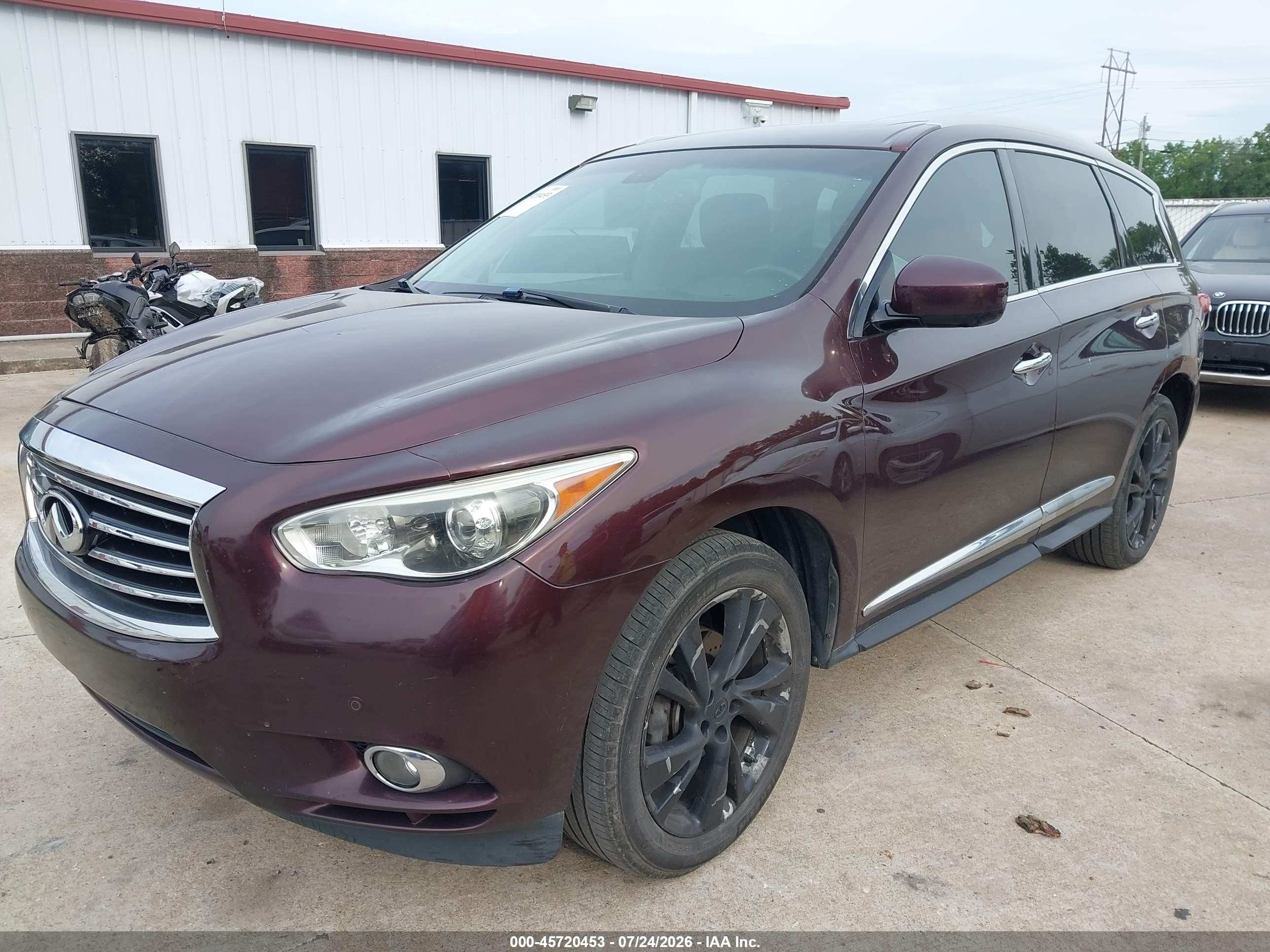 2013 Infiniti Jx35   Burgundy vin: 5N1AL0MM0DC307497