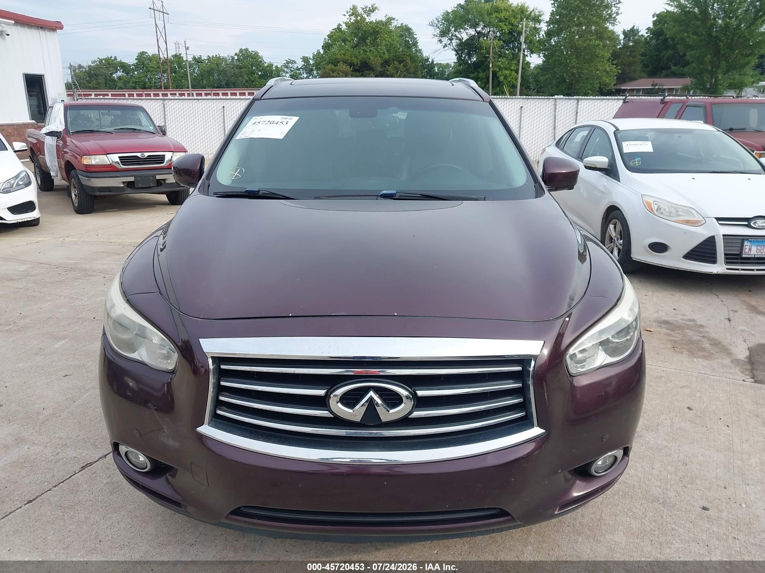 2013 Infiniti Jx35   Burgundy vin: 5N1AL0MM0DC307497