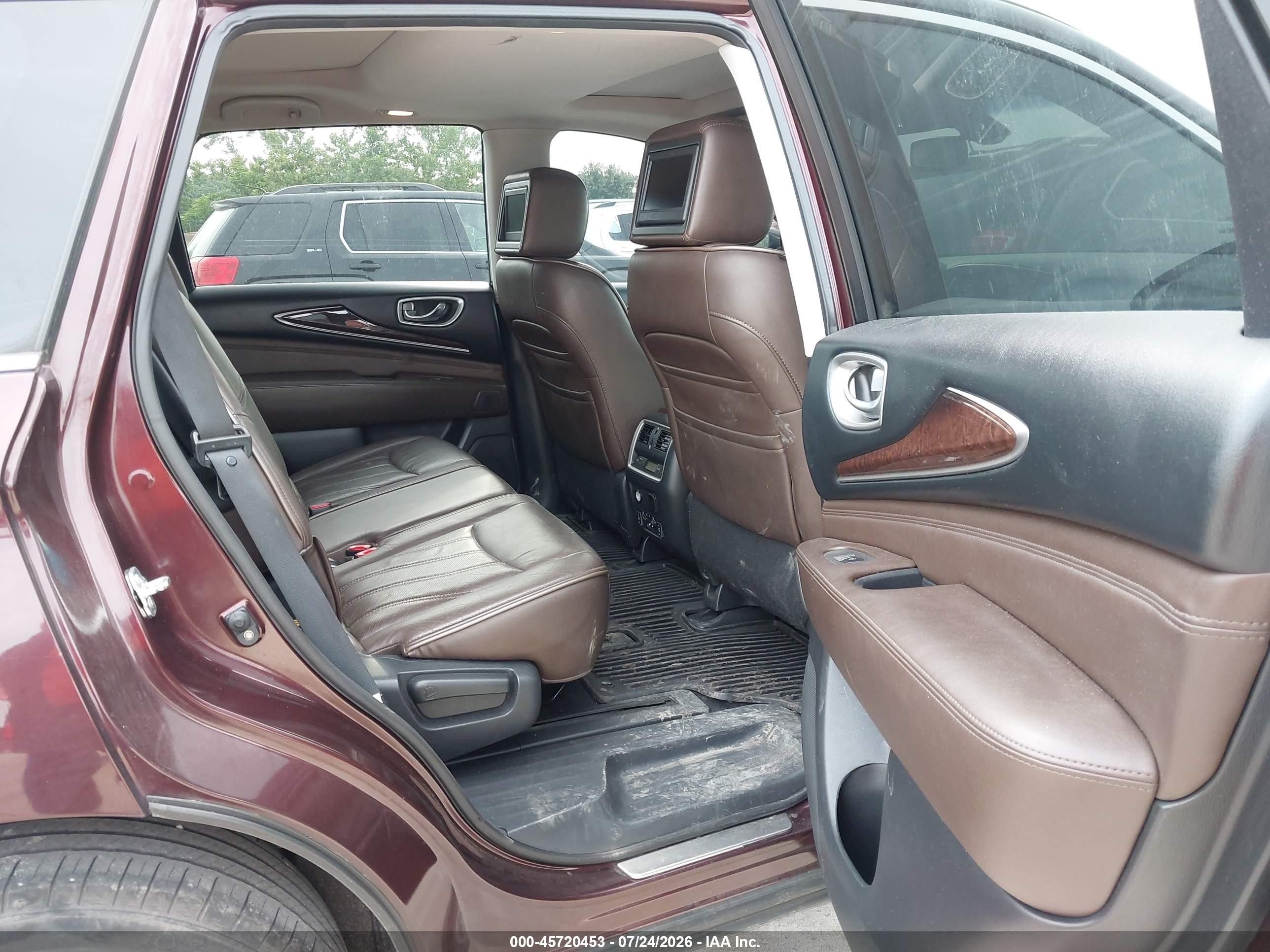 2013 Infiniti Jx35   Burgundy vin: 5N1AL0MM0DC307497