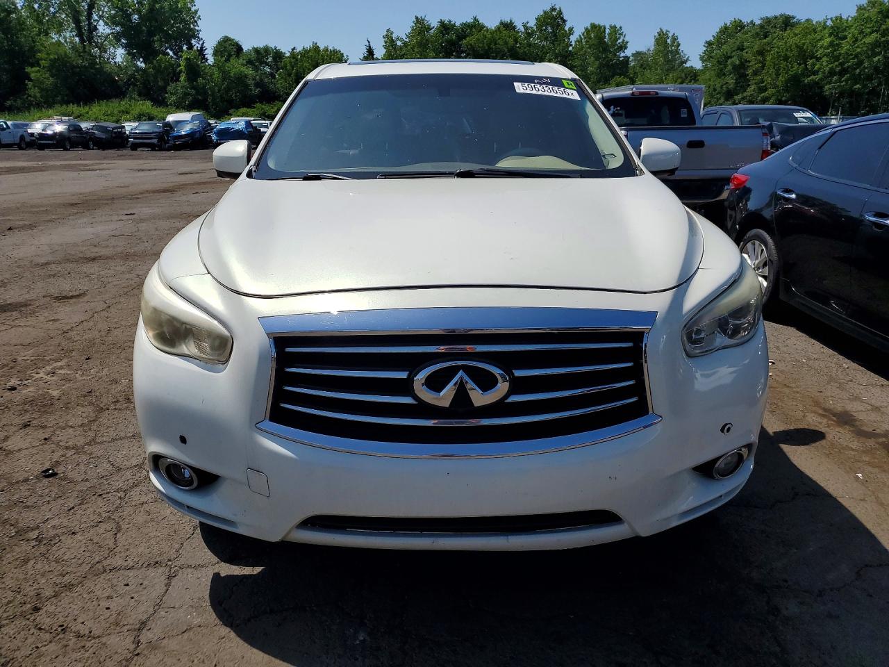 2013 Infiniti Jx35 Base White vin: 5N1AL0MM0DC314076