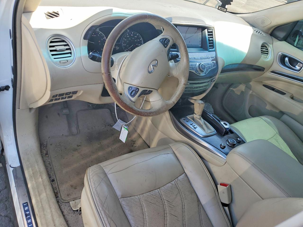 2013 Infiniti Jx35 Base White vin: 5N1AL0MM0DC314076