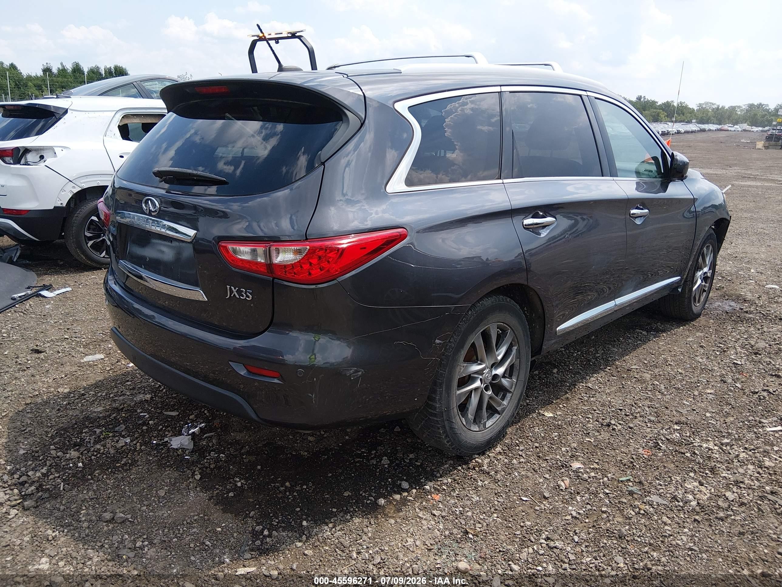 2013 Infiniti Jx35   Gray vin: 5N1AL0MM0DC326647