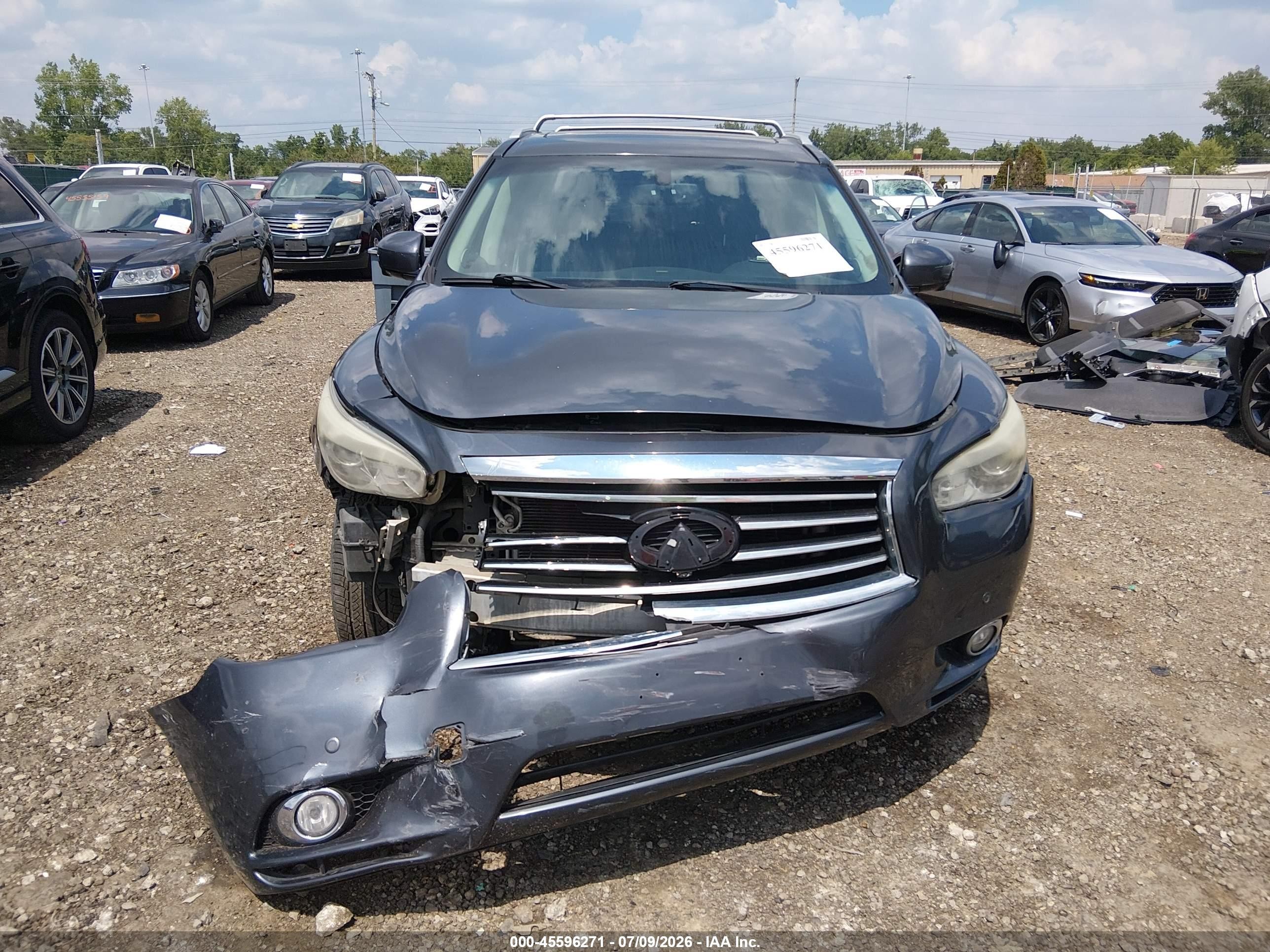 2013 Infiniti Jx35   Gray vin: 5N1AL0MM0DC326647