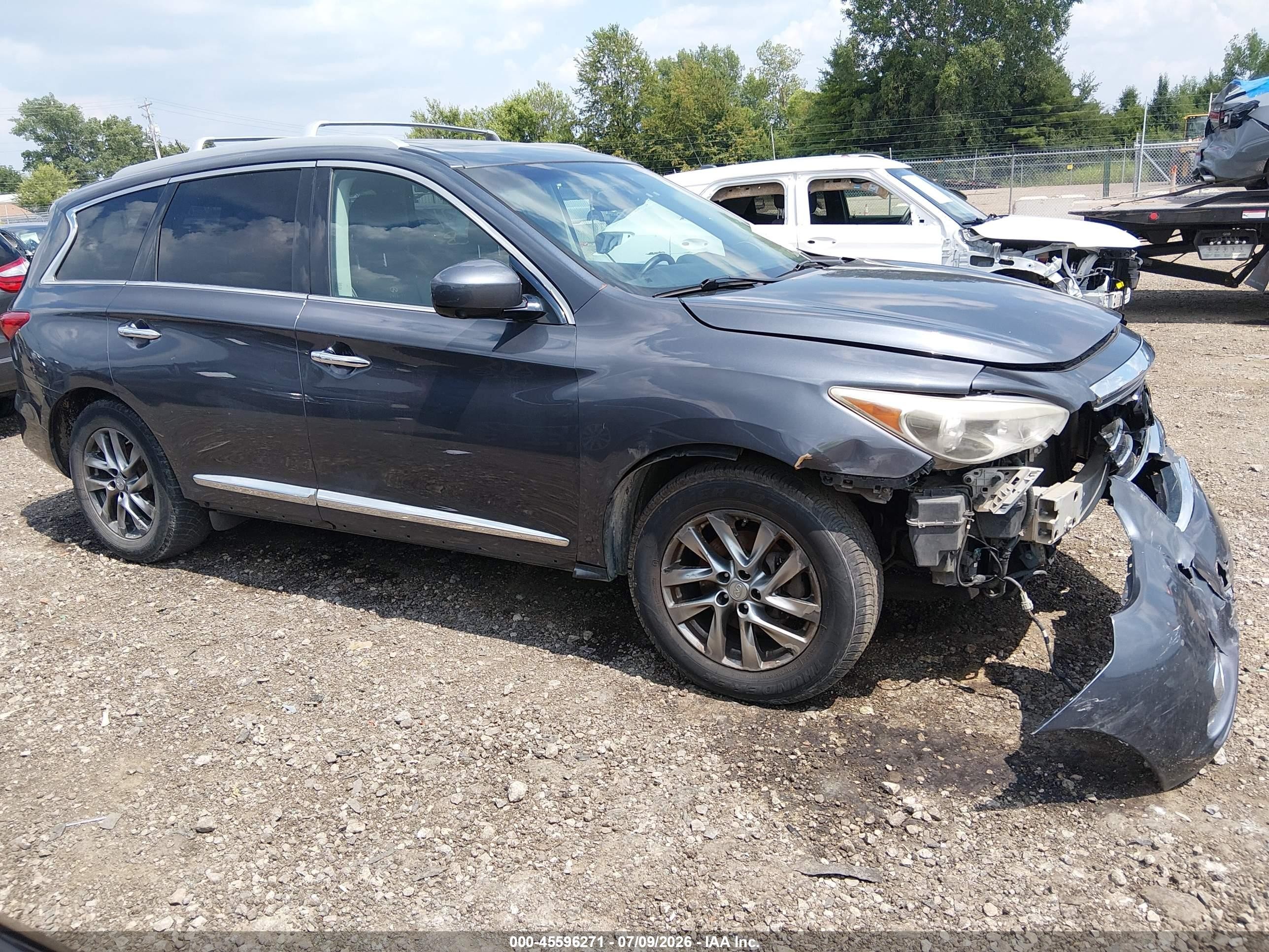 2013 Infiniti Jx35   Gray vin: 5N1AL0MM0DC326647