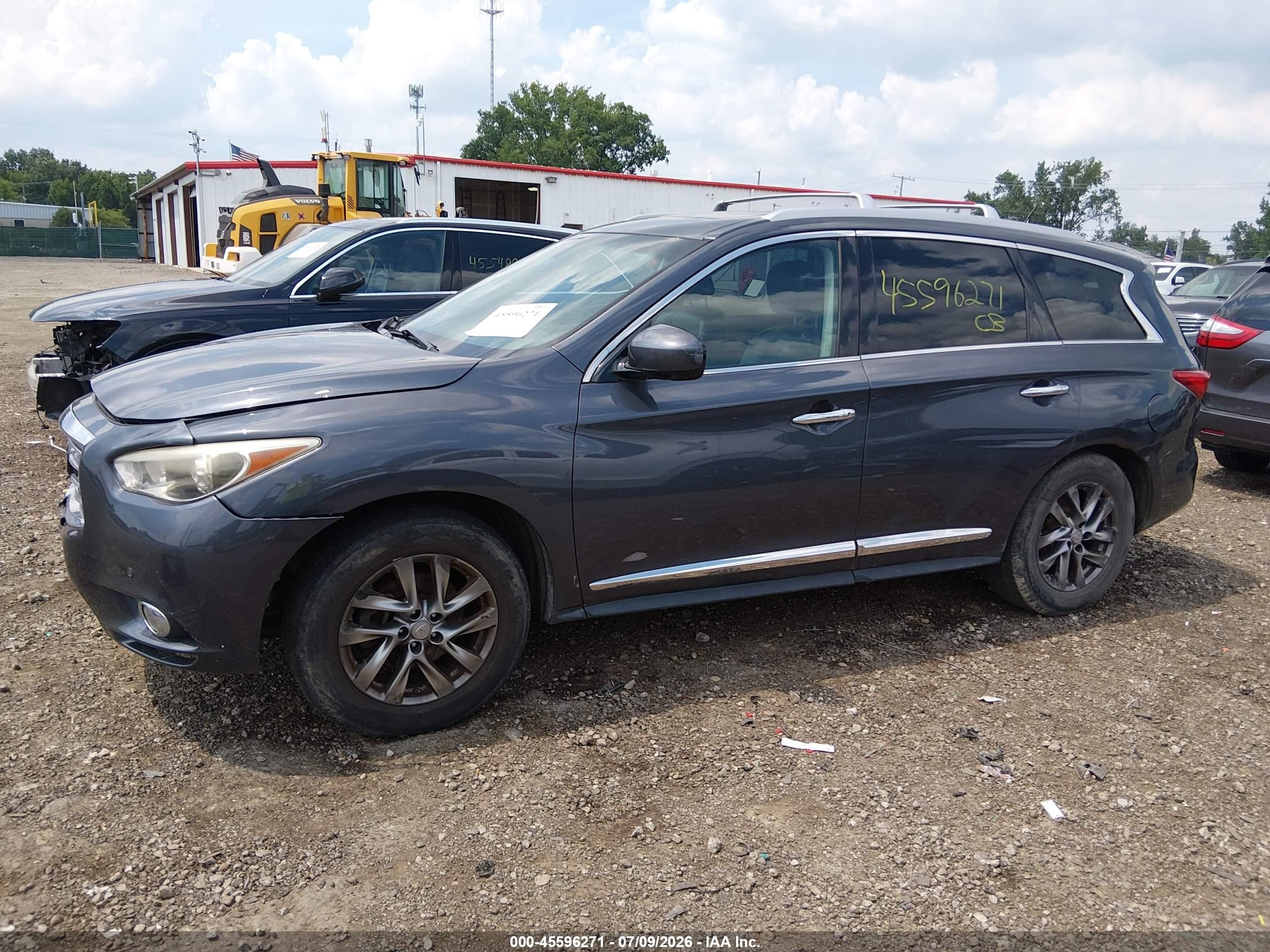 2013 Infiniti Jx35   Gray vin: 5N1AL0MM0DC326647