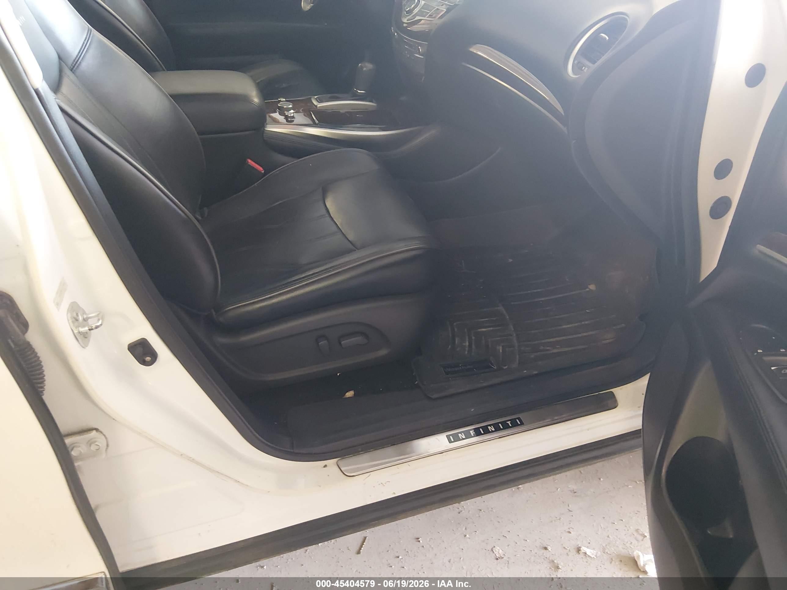 2013 Infiniti Jx35   White vin: 5N1AL0MM0DC349460
