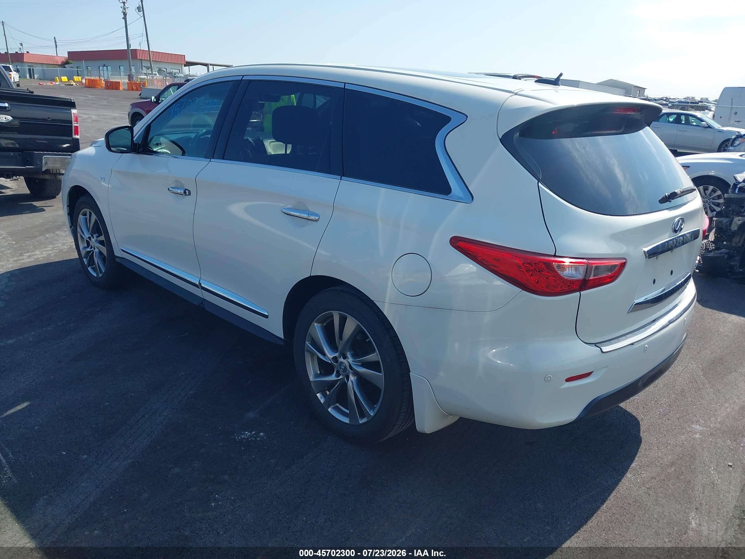 2014 Infiniti Qx60 White vin: 5N1AL0MM0EC500783