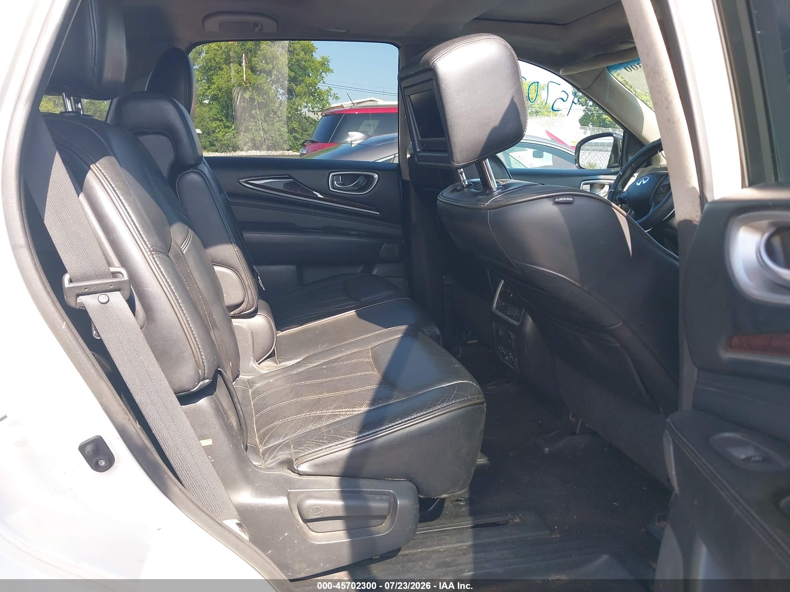 2014 Infiniti Qx60 White vin: 5N1AL0MM0EC500783