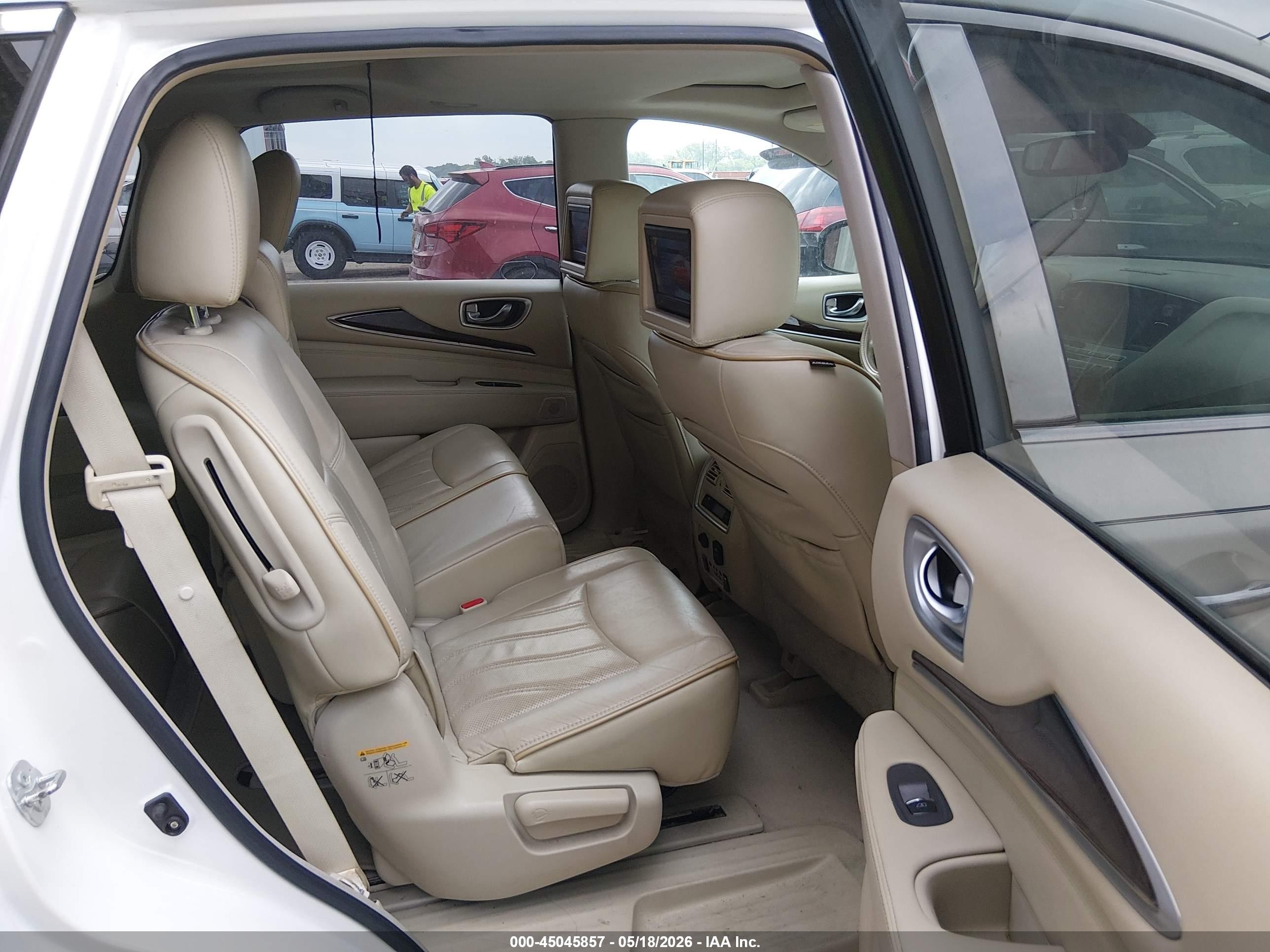 2014 Infiniti Qx60   White vin: 5N1AL0MM0EC501884