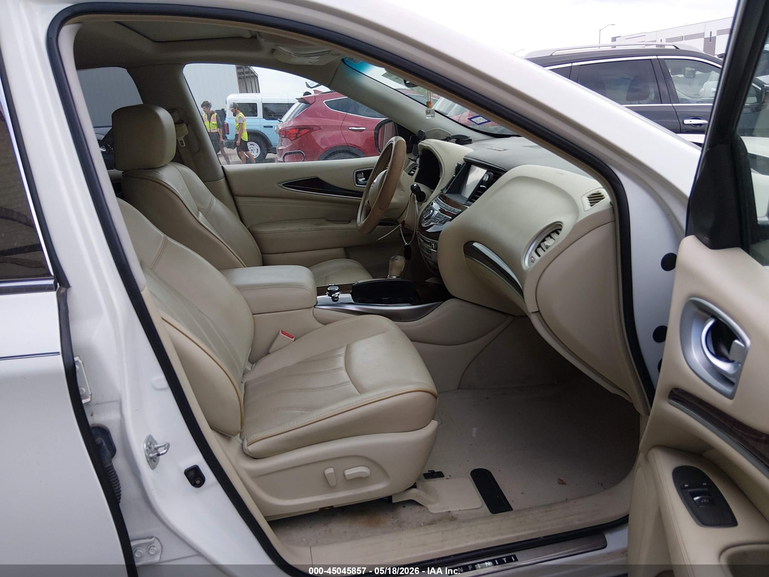 2014 Infiniti Qx60   White vin: 5N1AL0MM0EC501884