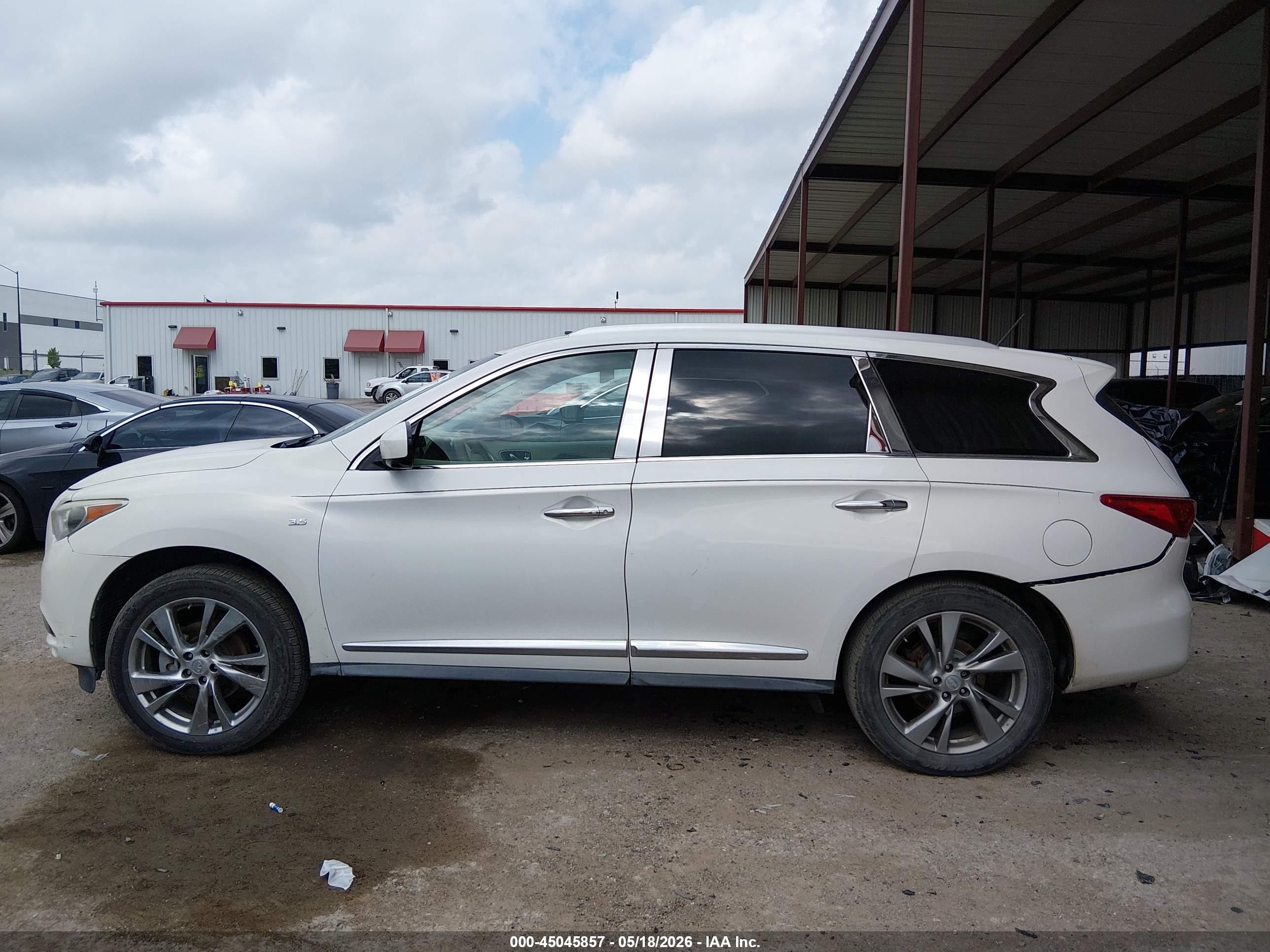 2014 Infiniti Qx60   White vin: 5N1AL0MM0EC501884