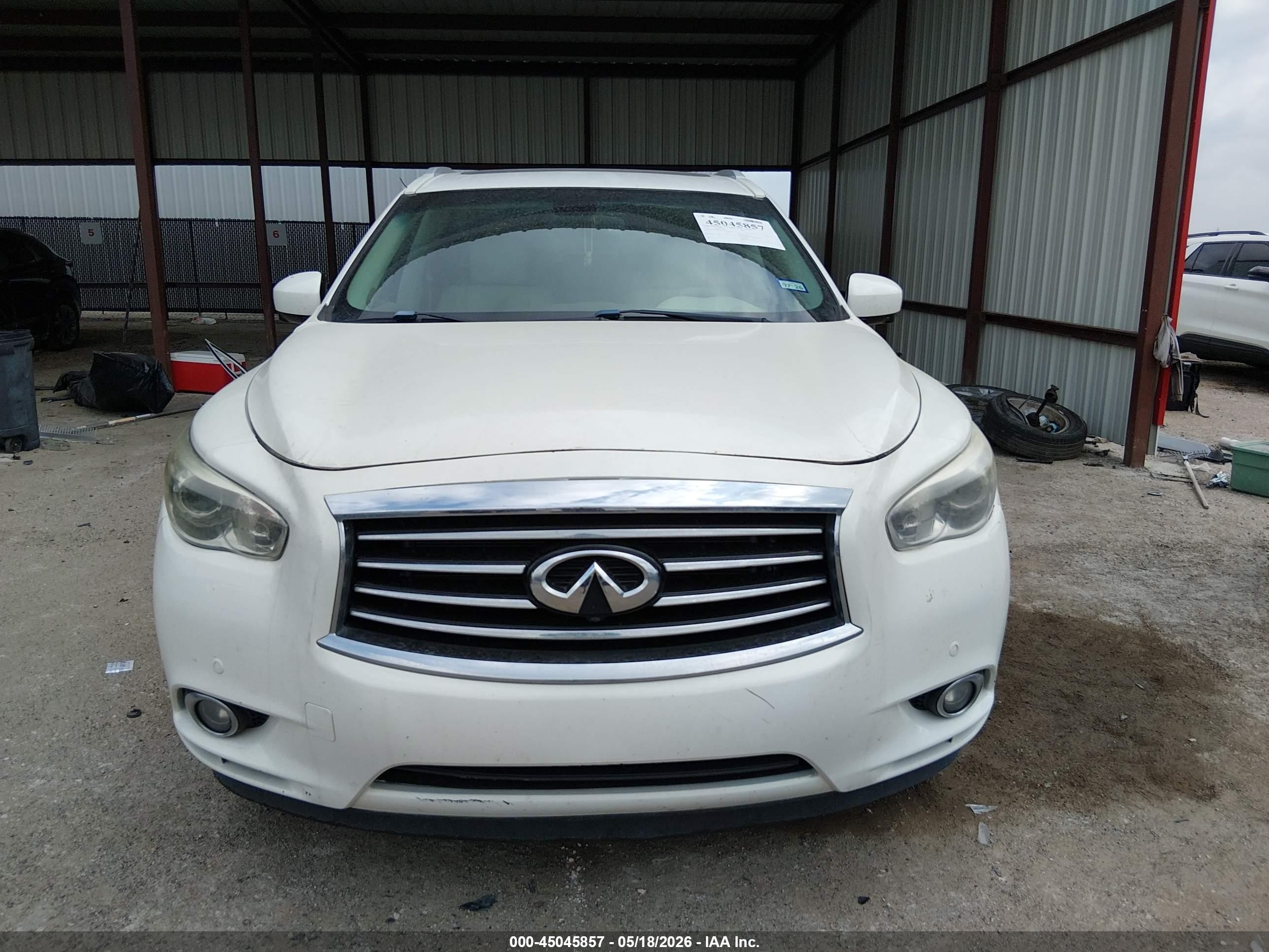 2014 Infiniti Qx60   White vin: 5N1AL0MM0EC501884