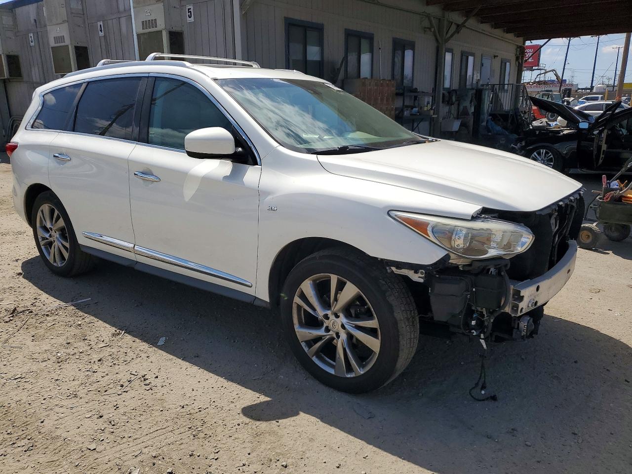 2014 Infiniti Qx60 Base White vin: 5N1AL0MM0EC502307