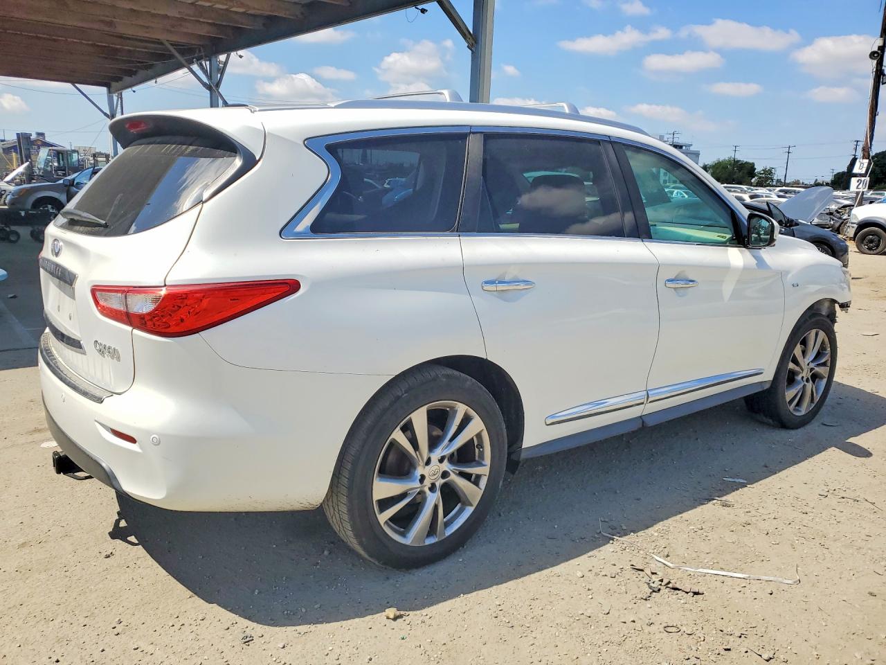 2014 Infiniti Qx60 Base White vin: 5N1AL0MM0EC502307