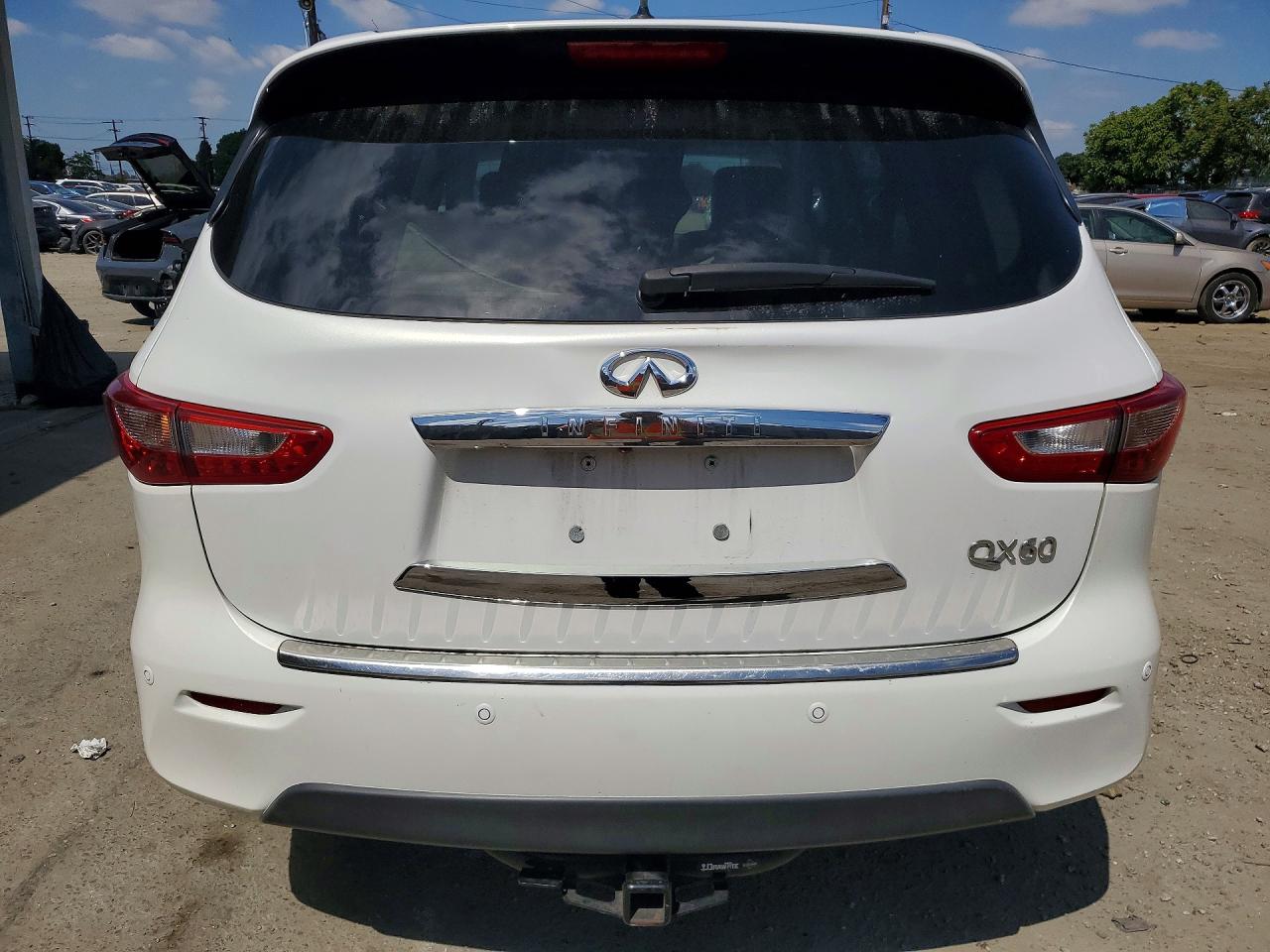 2014 Infiniti Qx60 Base White vin: 5N1AL0MM0EC502307