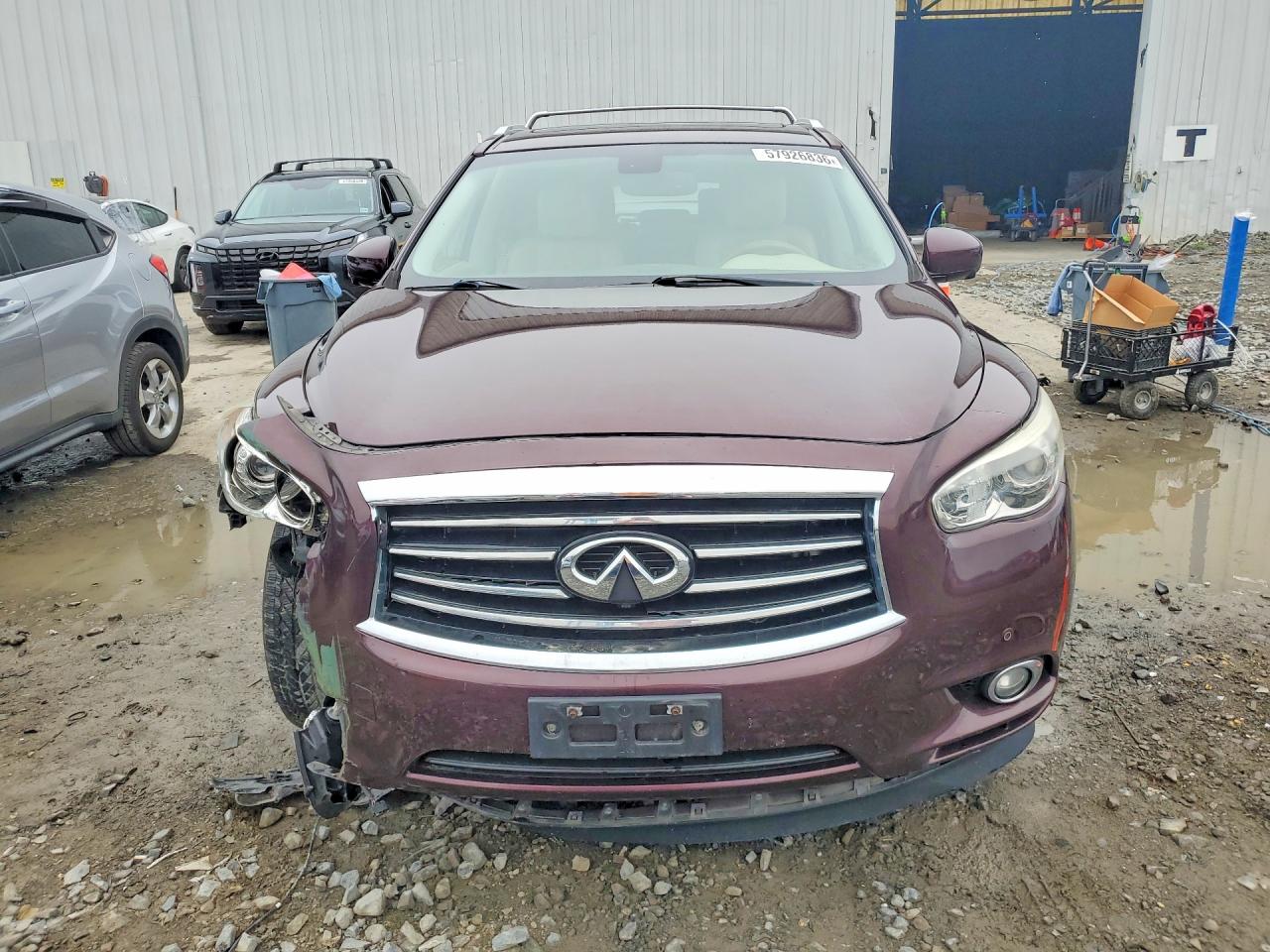 2014 Infiniti Qx60 Base Red vin: 5N1AL0MM0EC505658