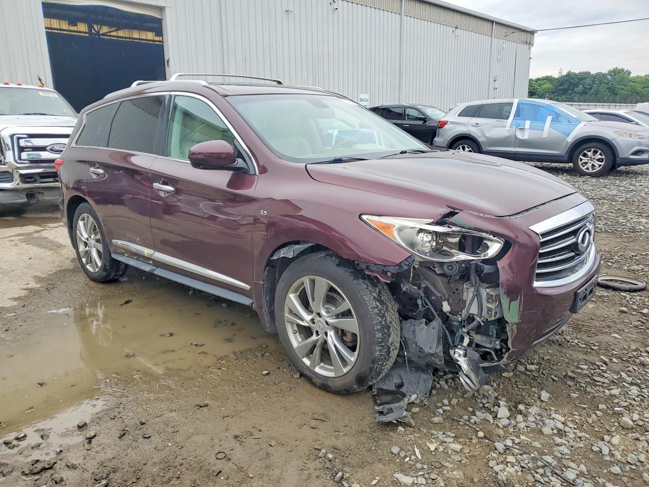 2014 Infiniti Qx60 Base Red vin: 5N1AL0MM0EC505658