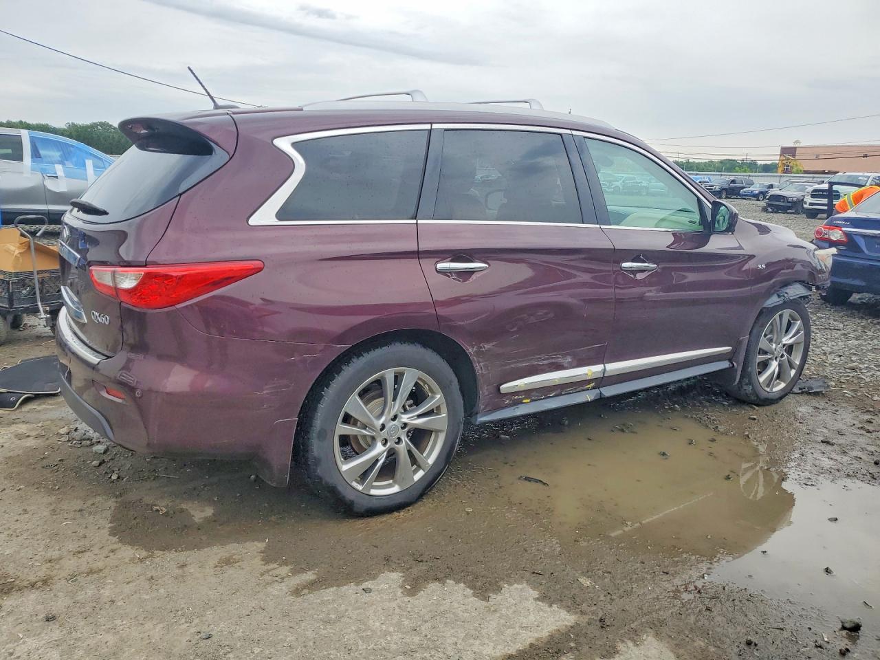 2014 Infiniti Qx60 Base Red vin: 5N1AL0MM0EC505658