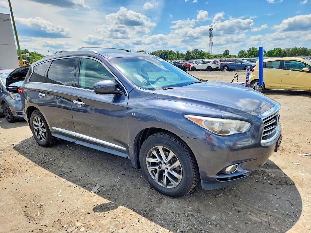 2014 Infiniti Qx60 Base Gray vin: 5N1AL0MM0EC507362