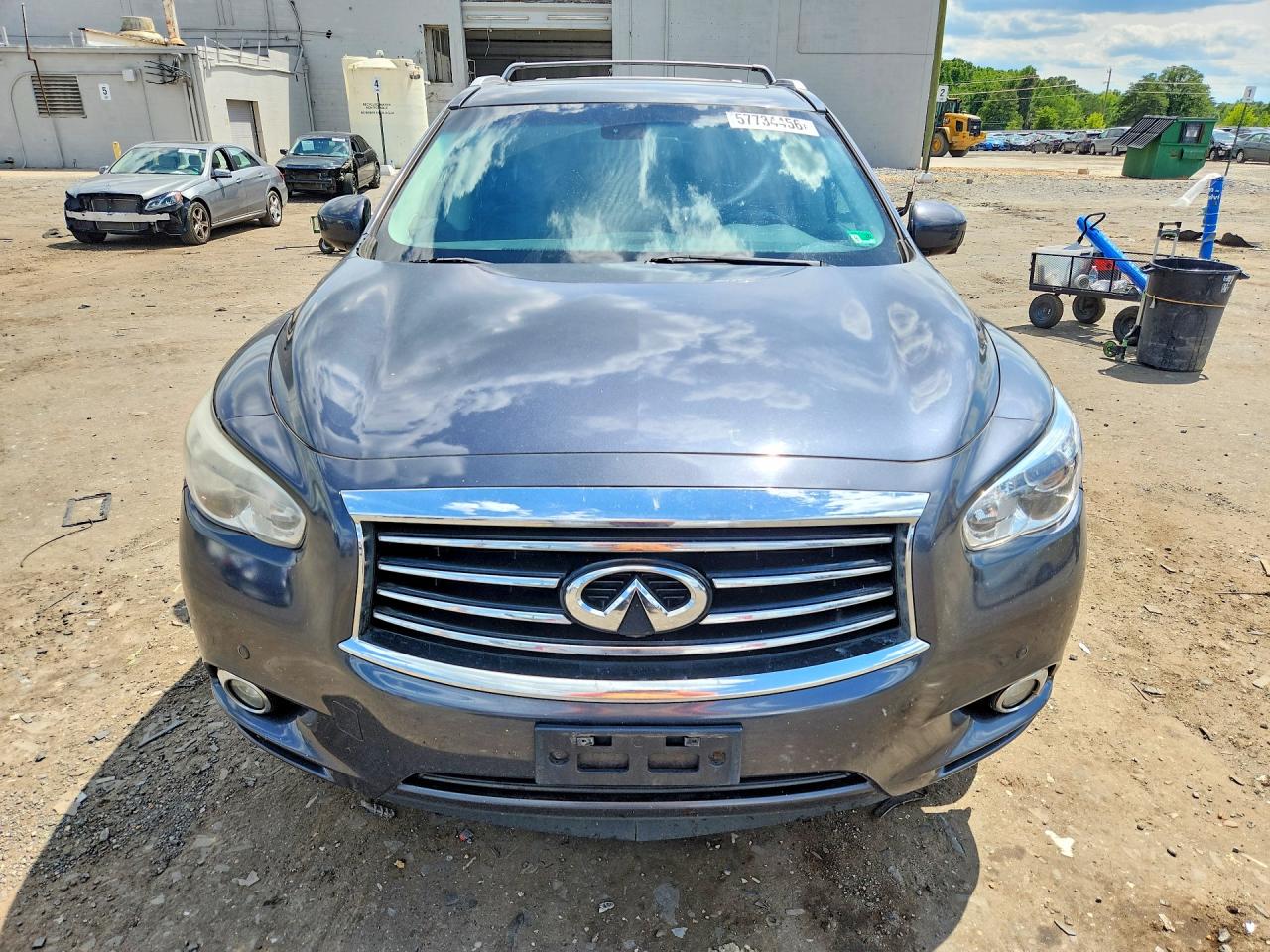 2014 Infiniti Qx60 Base Gray vin: 5N1AL0MM0EC507362