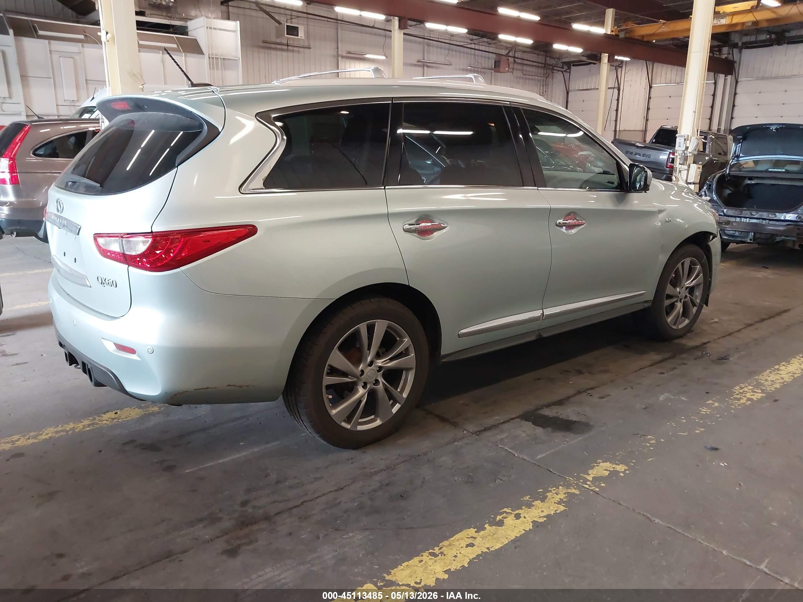 2014 Infiniti Qx60 Blue vin: 5N1AL0MM0EC510620