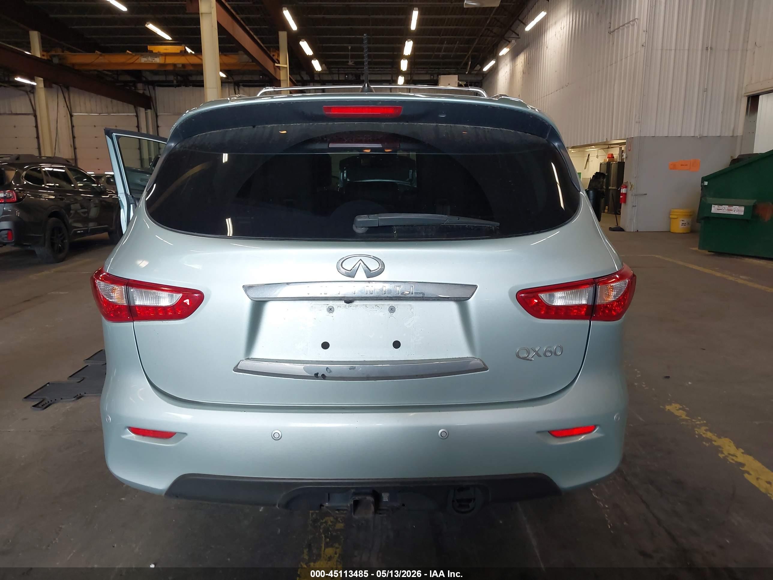 2014 Infiniti Qx60 Blue vin: 5N1AL0MM0EC510620