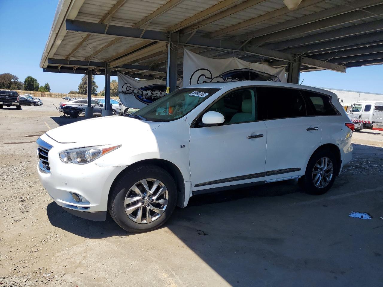2014 Infiniti Qx60 Base White vin: 5N1AL0MM0EC513050