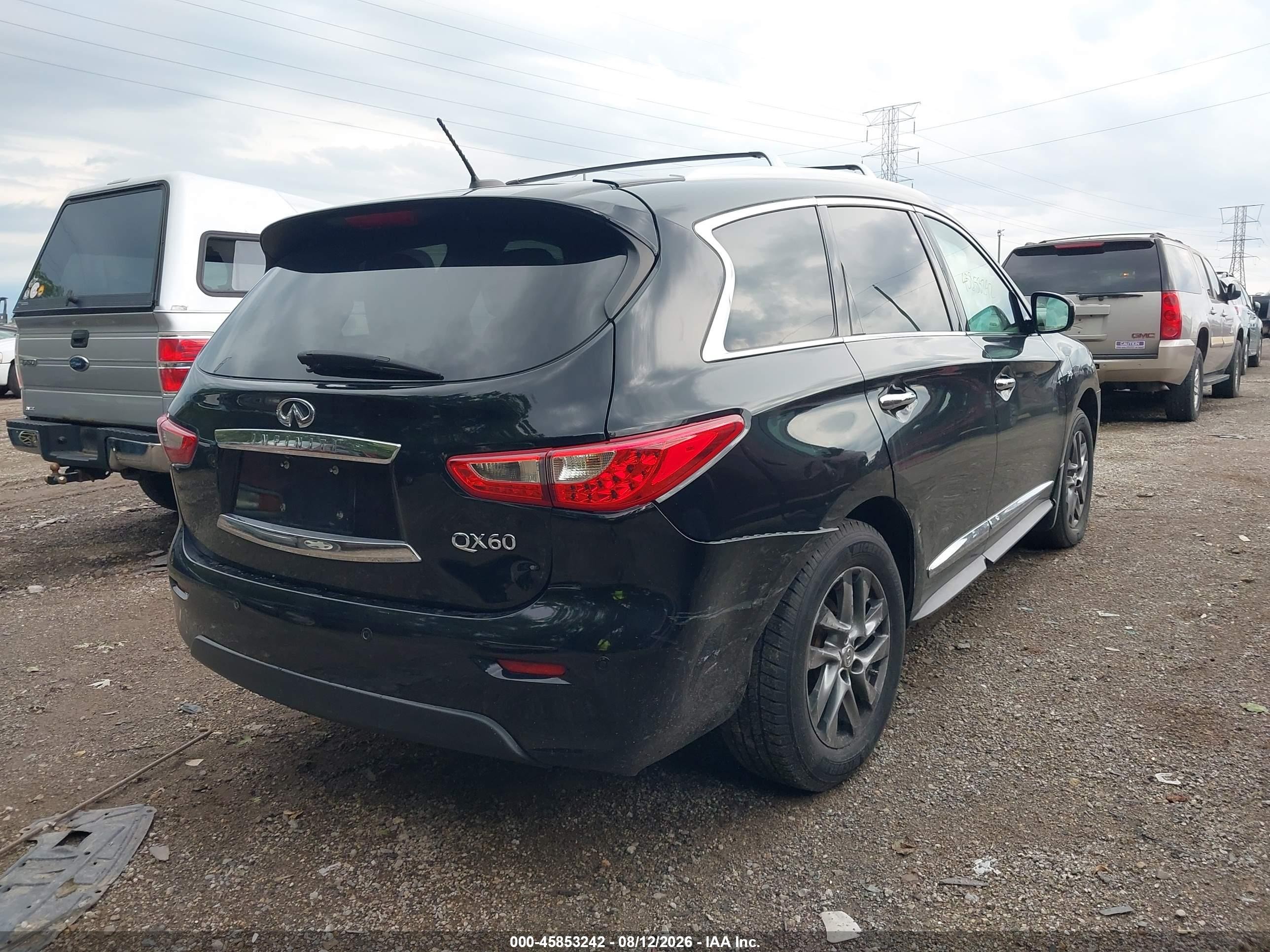 2014 Infiniti Qx60   Black vin: 5N1AL0MM0EC523531