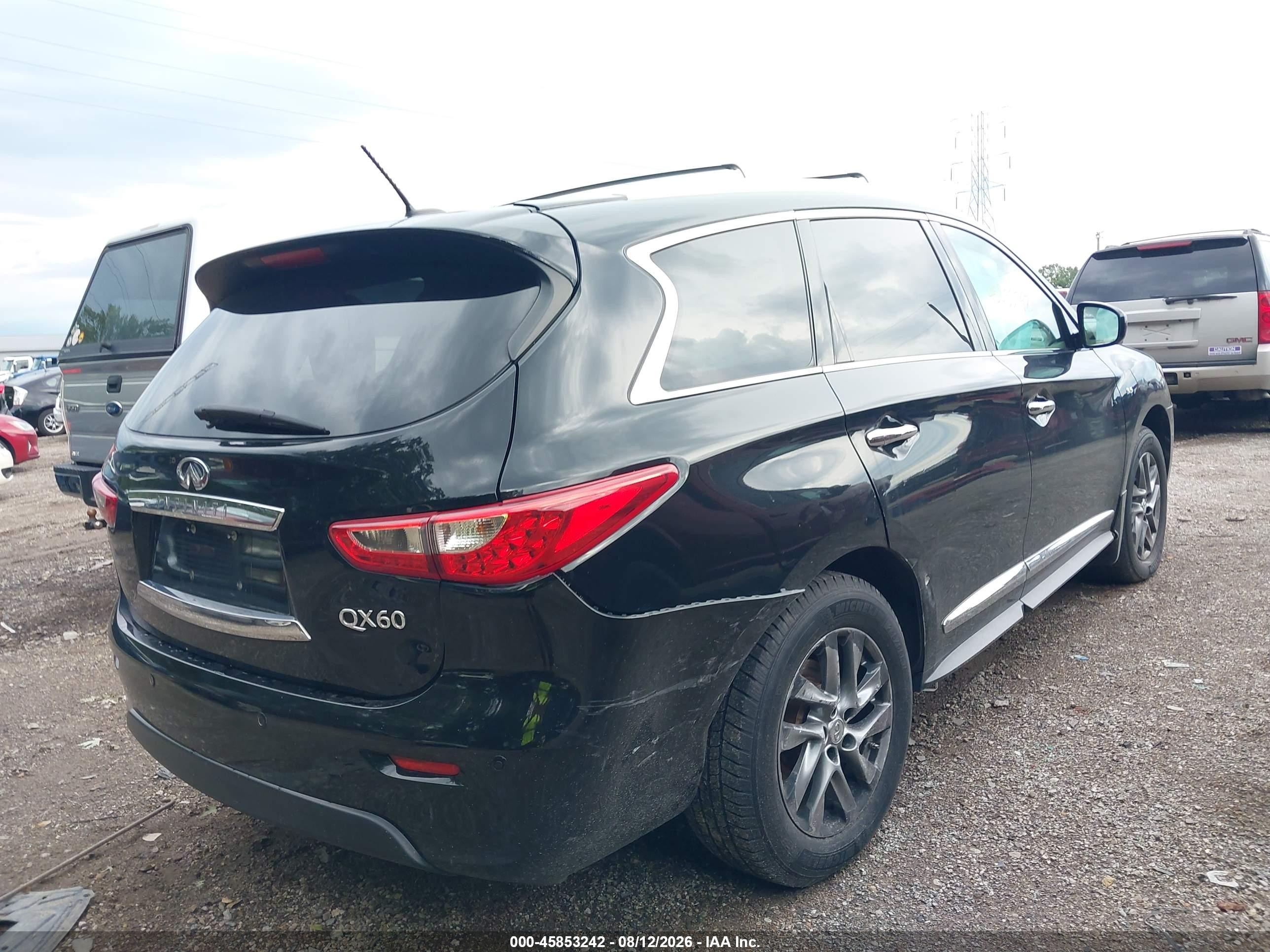 2014 Infiniti Qx60   Black vin: 5N1AL0MM0EC523531