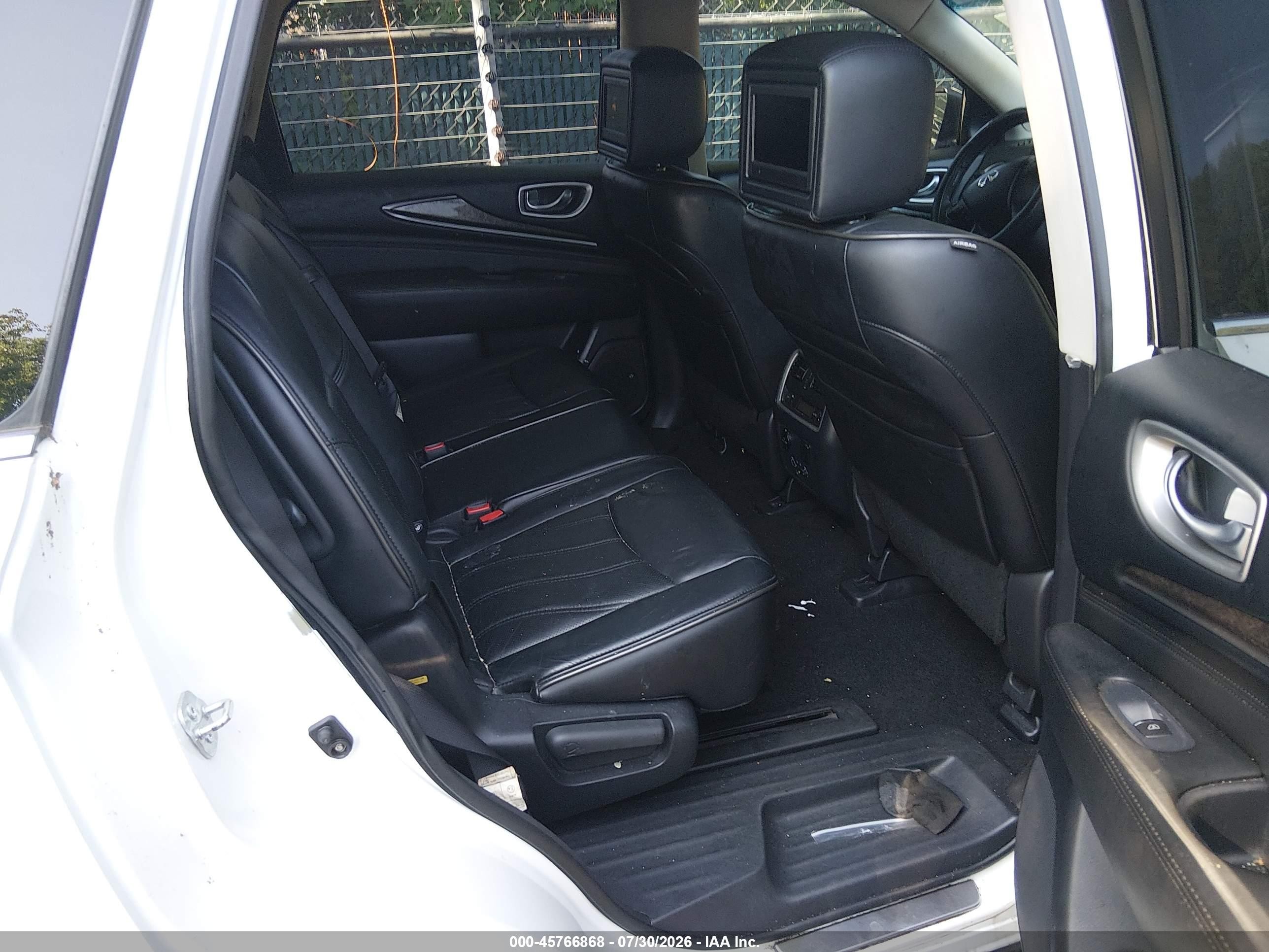 2014 Infiniti Qx60   White vin: 5N1AL0MM0EC526154
