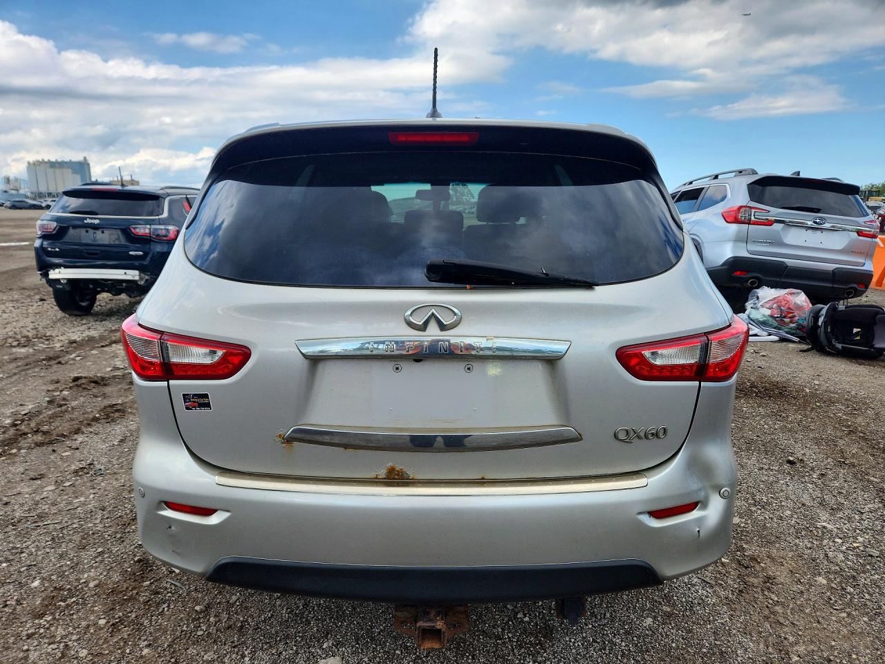 2014 Infiniti Qx60 Base Silver vin: 5N1AL0MM0EC535744