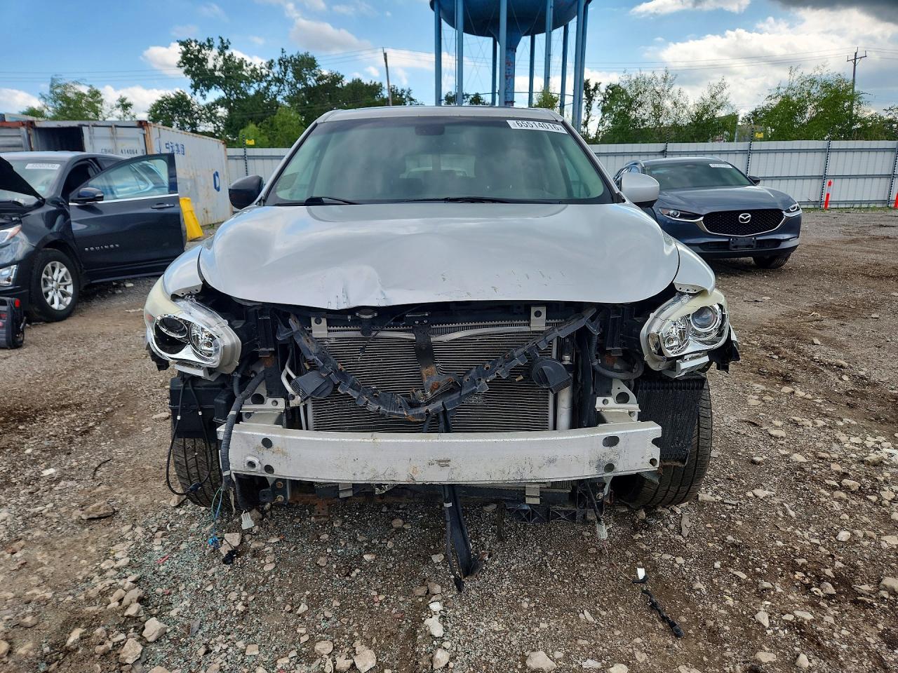 2014 Infiniti Qx60 Base Silver vin: 5N1AL0MM0EC535744